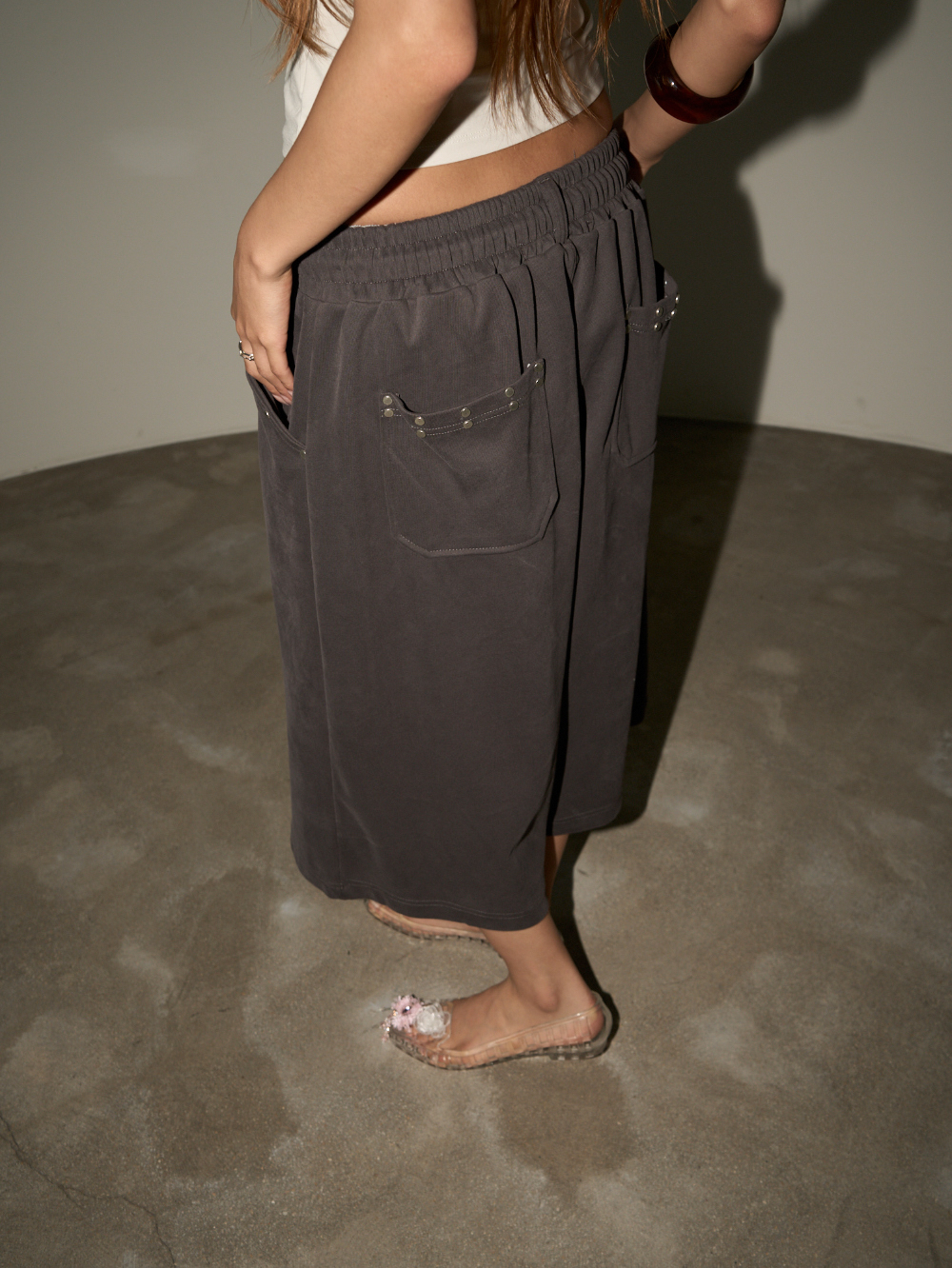 ⁠Studded Pocket Bermuda Pants