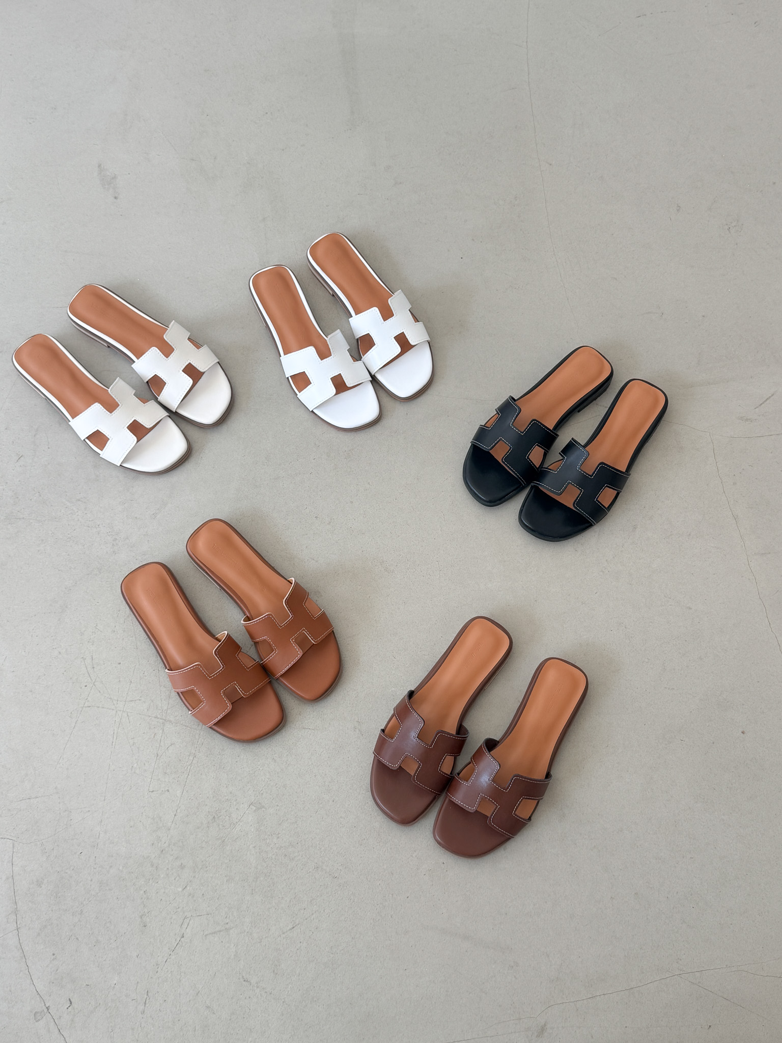 Hannah Cushion Sandals (5 colors)