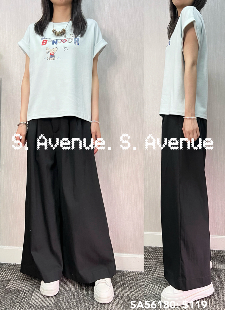 SA56180: 短袖bonjour狗仔tee
