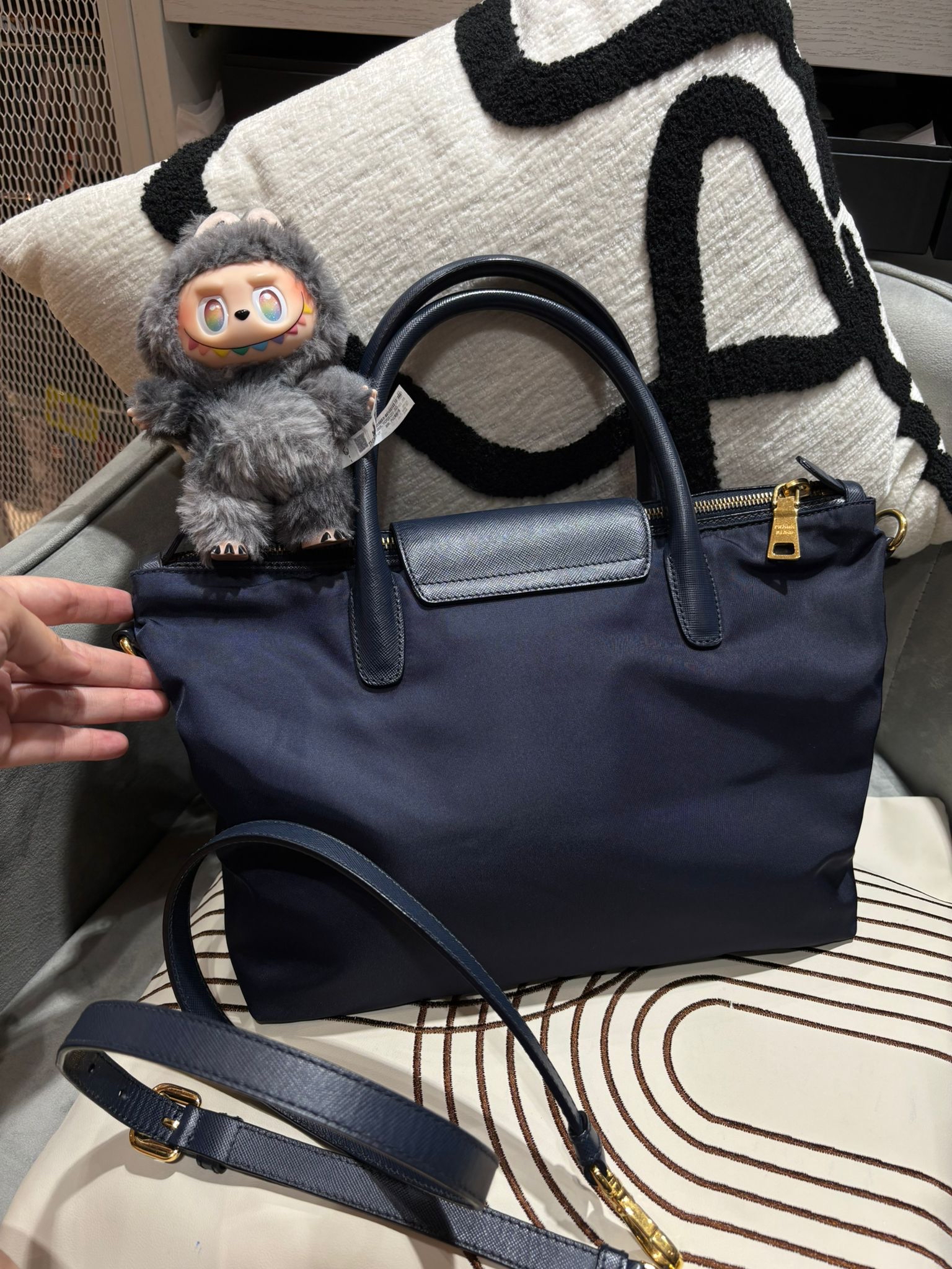 Prada Nylon 2Way bag 100%Authentic, 92%New 
