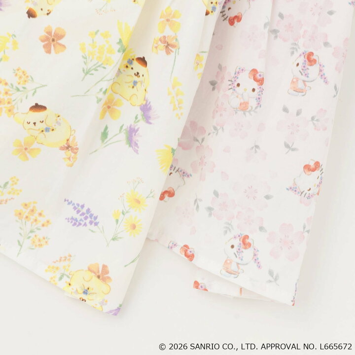 🇯🇵預訂 日本直送🇯🇵 Petit Main x Sanrio系列兩色人物刺繡薄紗印花短袖上衣