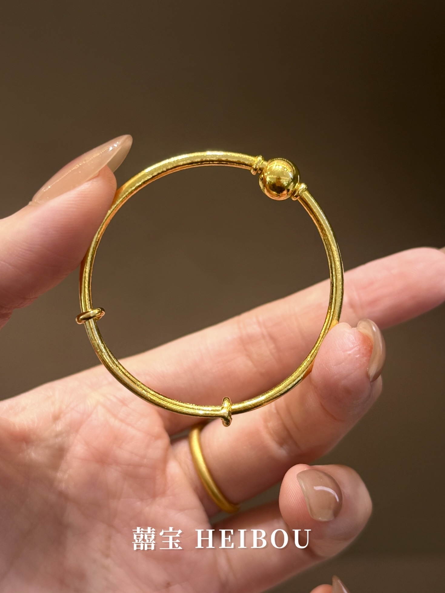 【5D硬金】光珠素圈-宝宝手镯