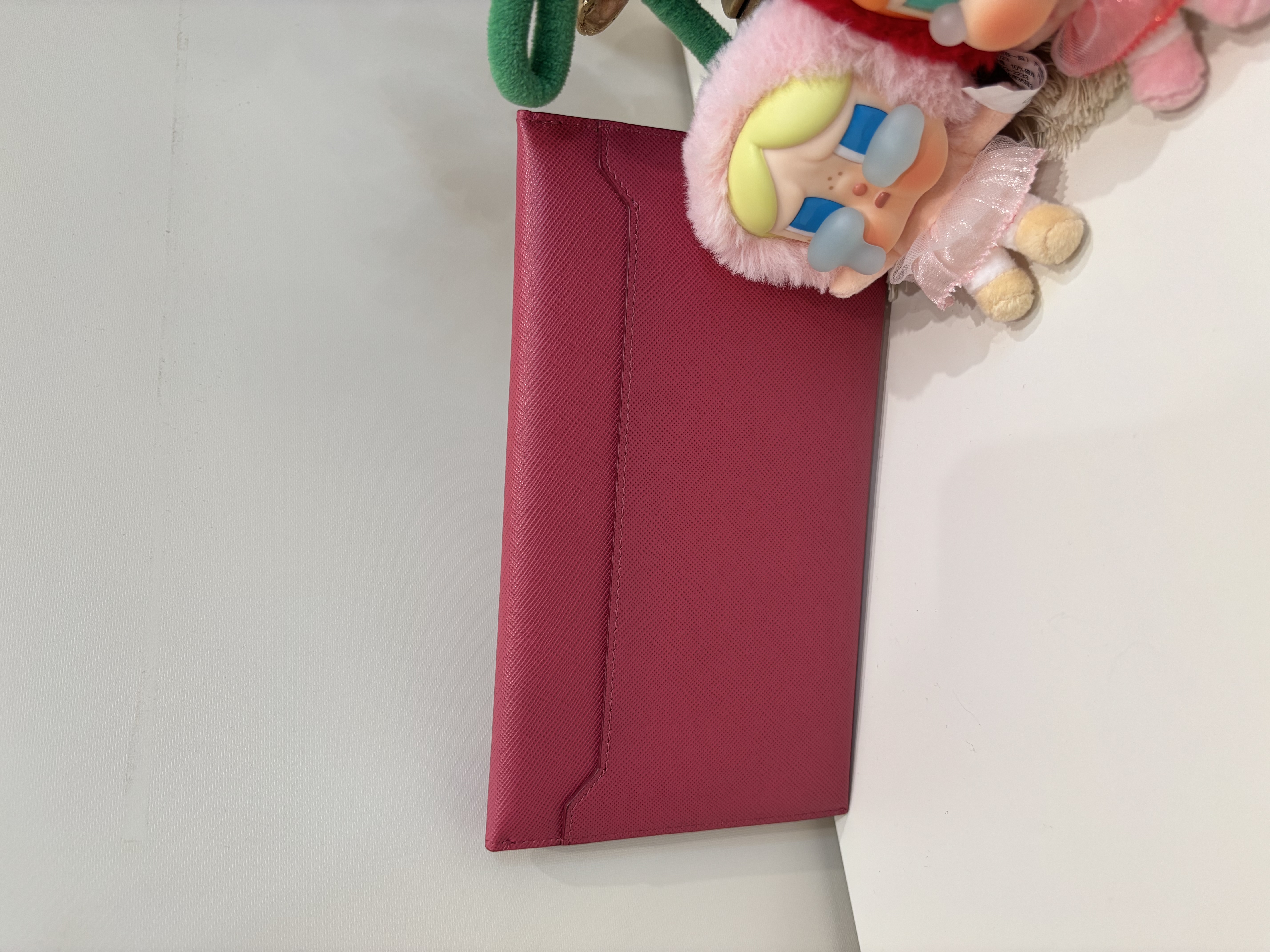 Prada wallet long zip wallet pouch clutch bag calfskin 98%new 