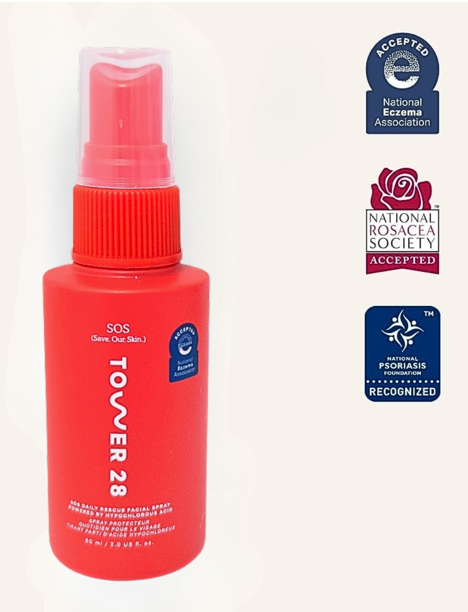 Tower 28 Beauty Insider -潤唇蜜 Lip Jelly  Pistachio 色 1.36ml mini + SOS救援噴霧60ml 