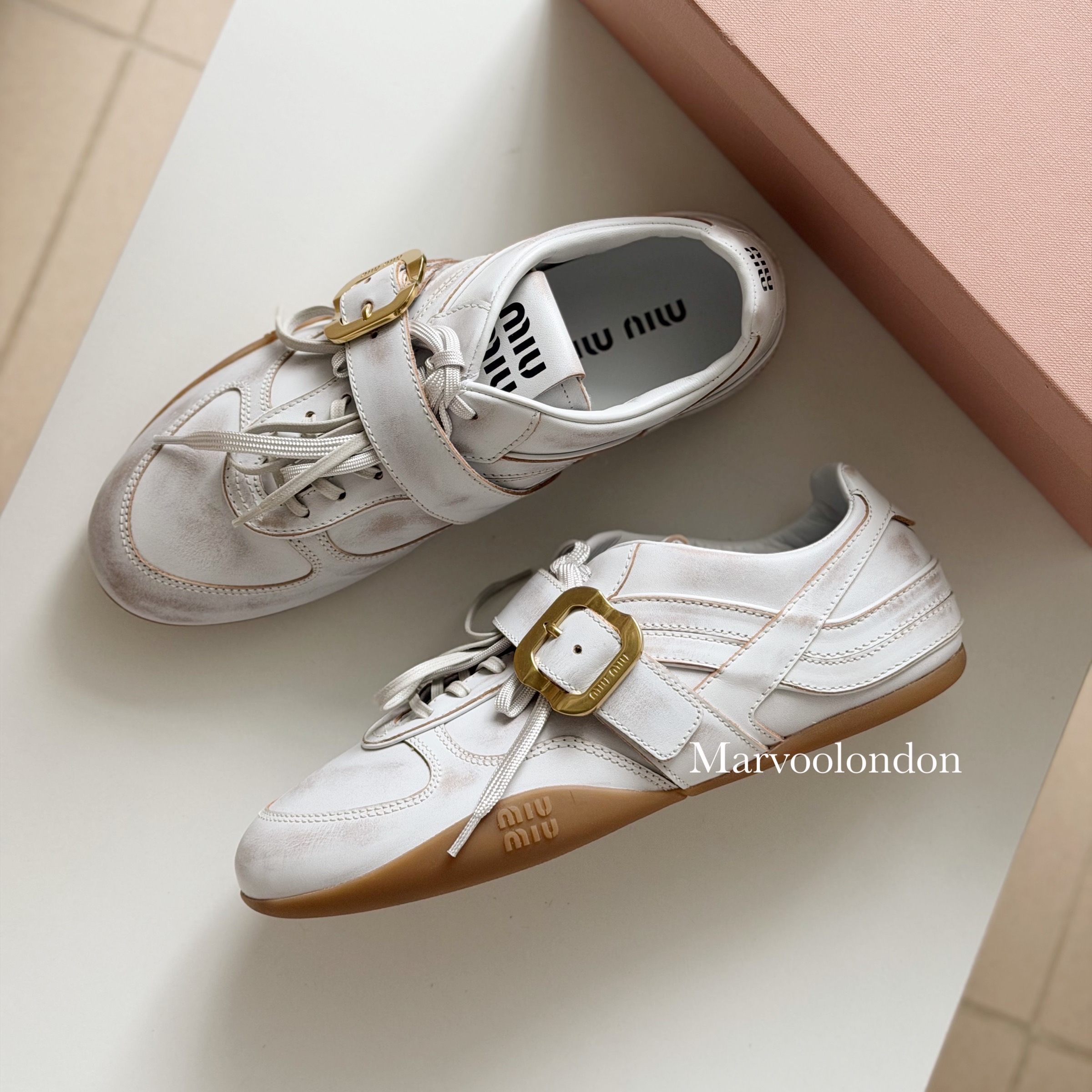 限時優惠✨訂貨📮MIUMIU Gymnasium造舊sneaker  Size 36-39/40