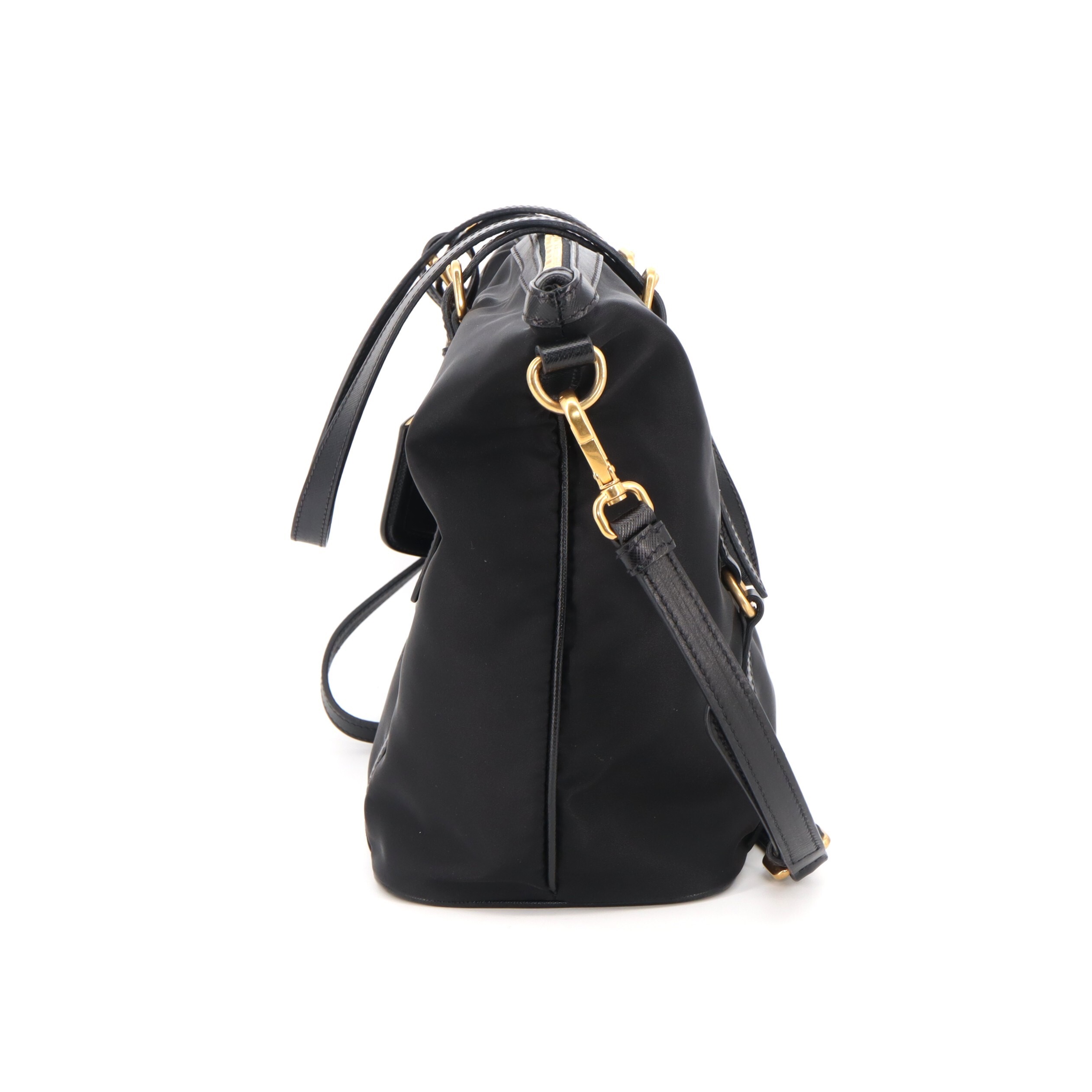 Prada Tessuto Nylon Saffiano 2-way Tote Bag