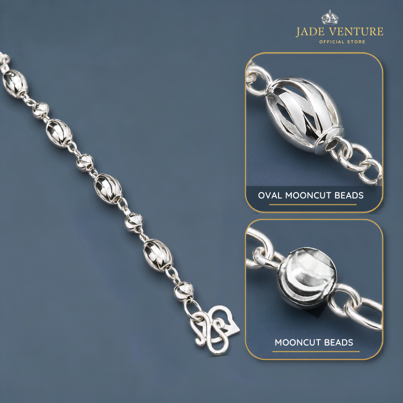 LAMB936 Oval Mooncut Beads Chain