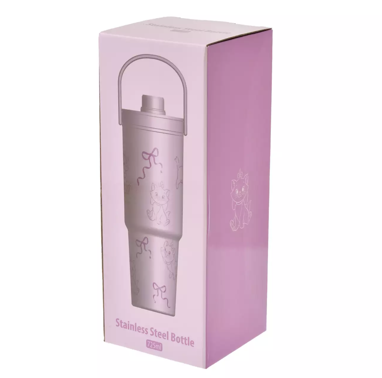 預訂 Drinkware 不銹鋼水樽 手提大容量不銹鋼保溫杯 Marie Baymax Elsa Ariel Belle