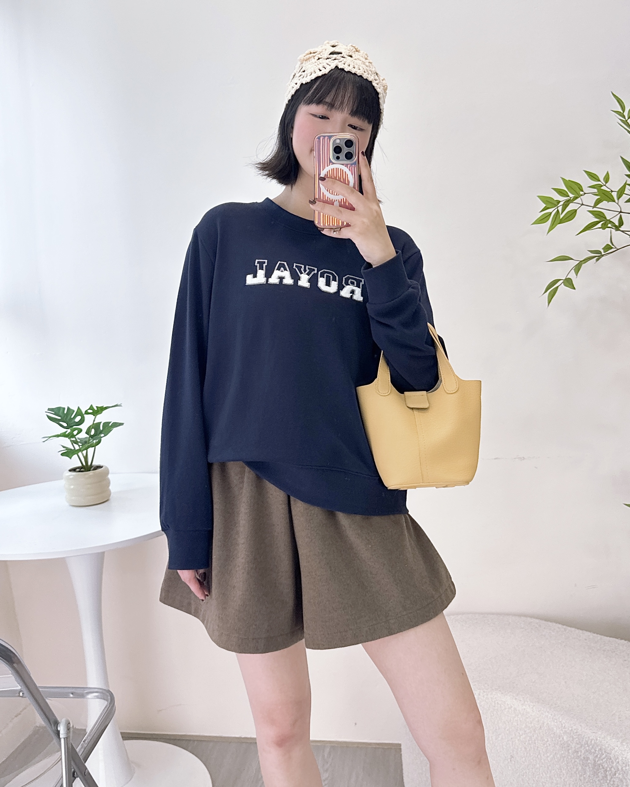 毛毛英字小清新衛衣 3色