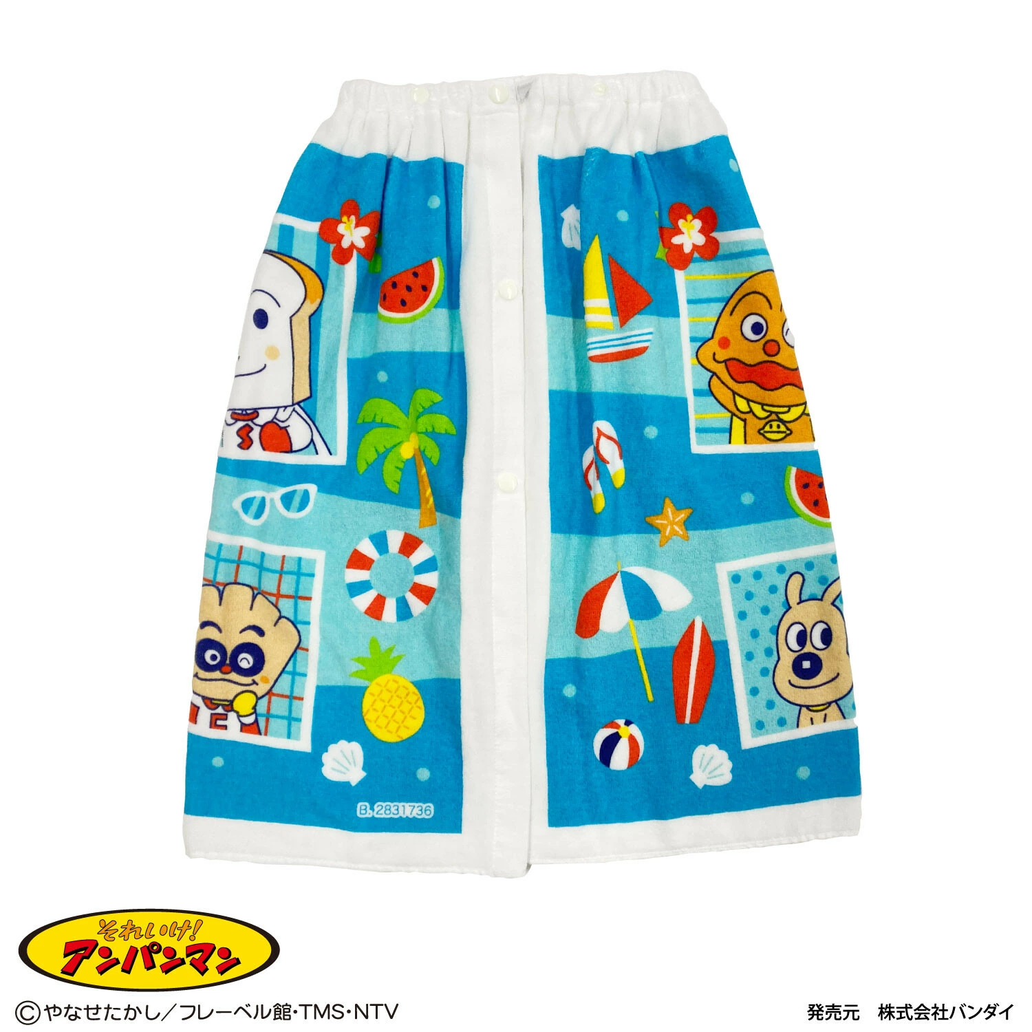 🆕【⭐訂購⭐】 🇯🇵日本直送 🌀#麵包超人 游水浴巾 (60cm)［2款選］🌀 [ELED-0193][260621]