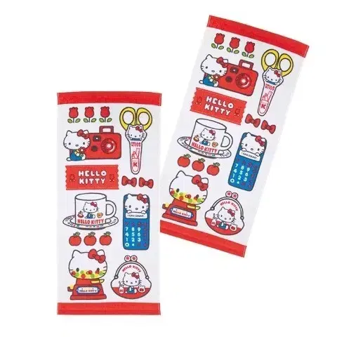 日本直送日本版Sanrio 超多角色新款34×75 cm長毛巾一套兩條
