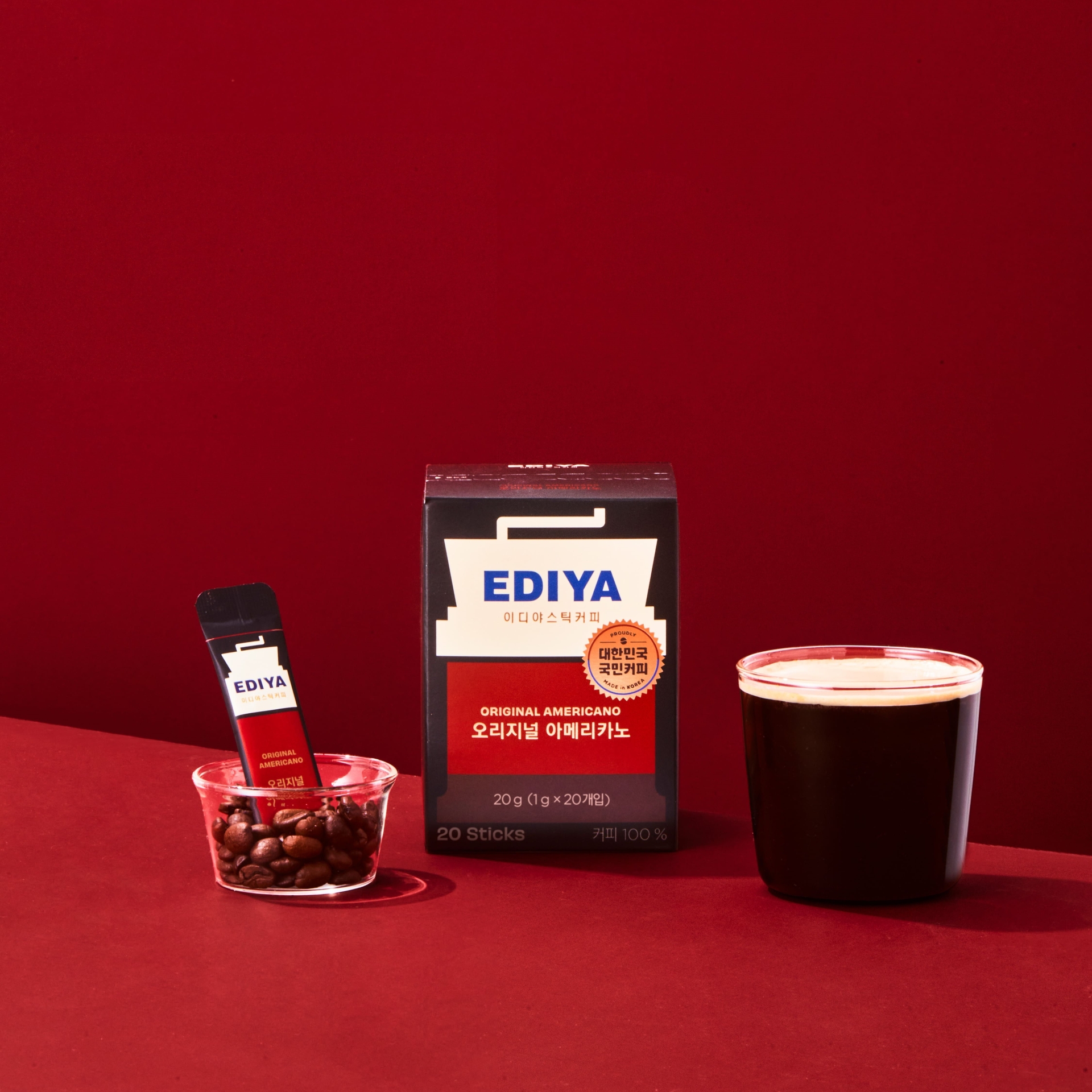 EDIYA COFFEE 即沖咖啡粉 20g (1g x 20個) - Original Americano / Special Edition / Mild Americano 平行進口