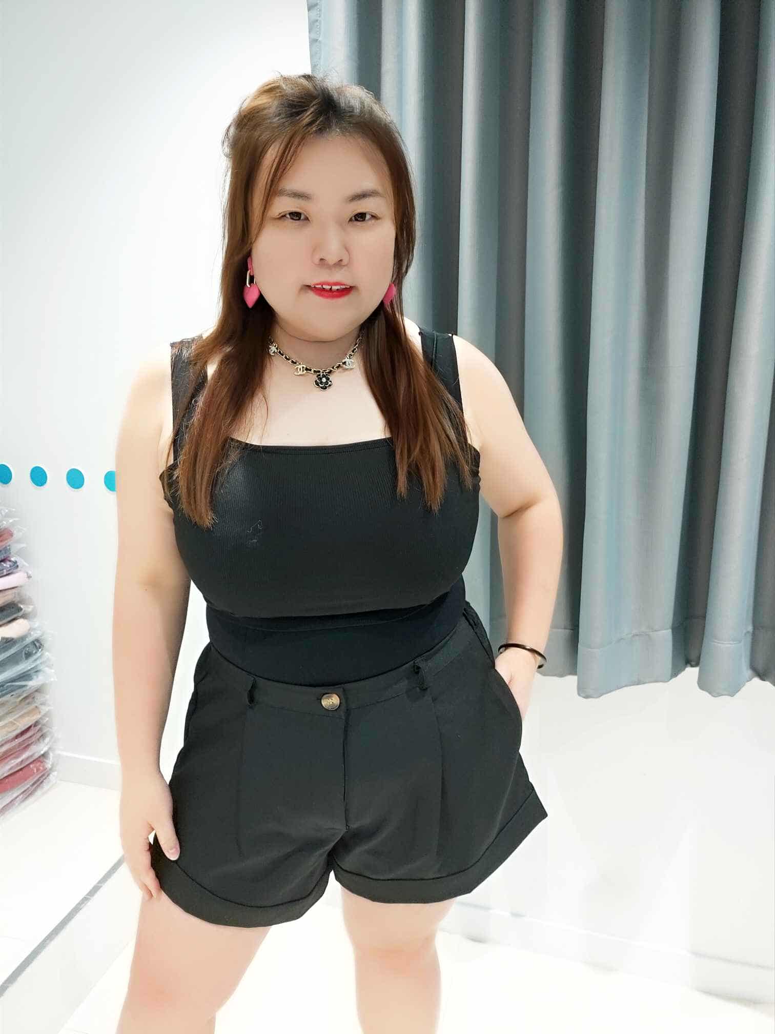 DOD06(TL106P) 大碼笑脸短裤