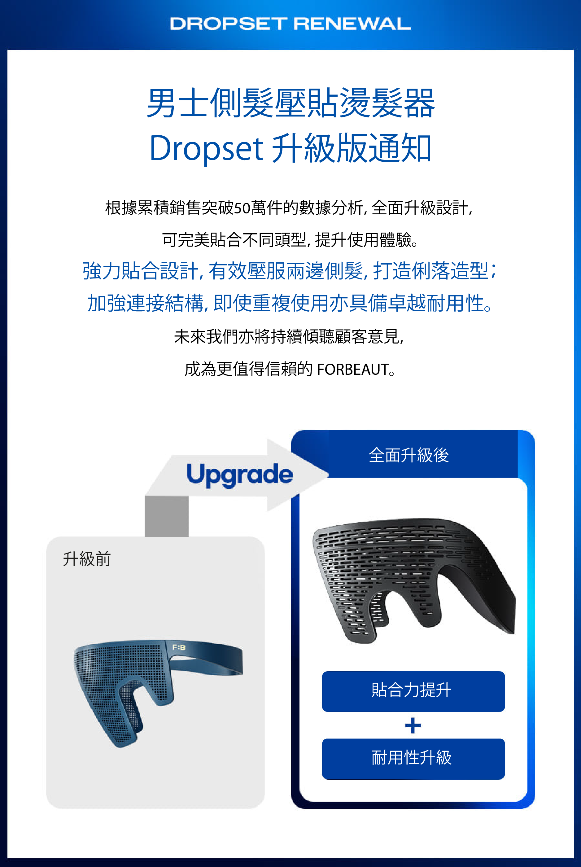 韓國代購 | For: Beaut - Dropset 男士側髮壓貼燙髮器 