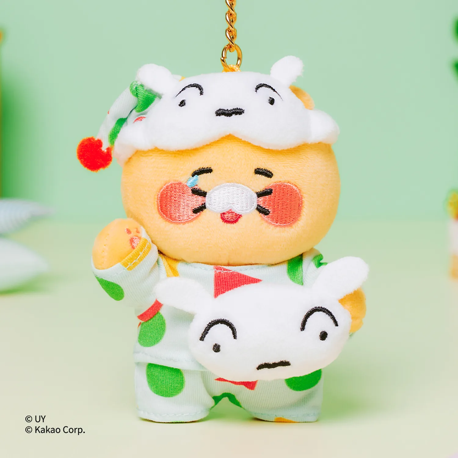 Kakao Friends × 蠟筆小新 聯乘系列 ｜春植睡衣Keyring公仔