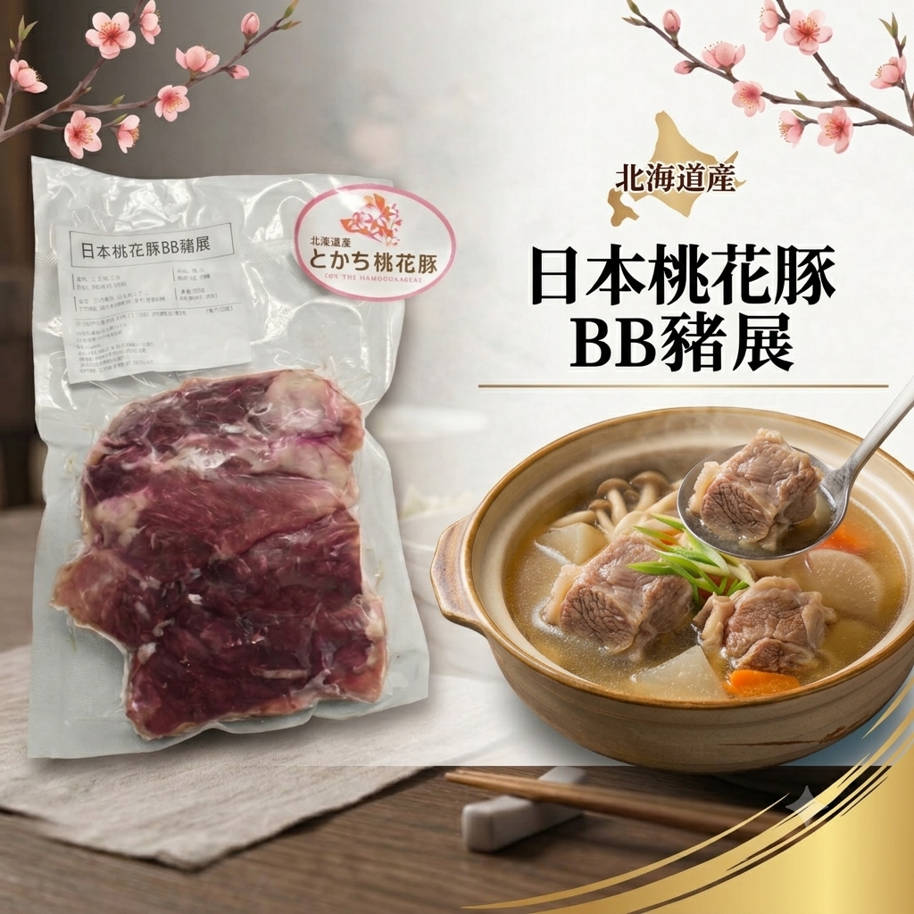 日本桃花豚▪︎無激素 BB豬展肉  [ 約300g] 