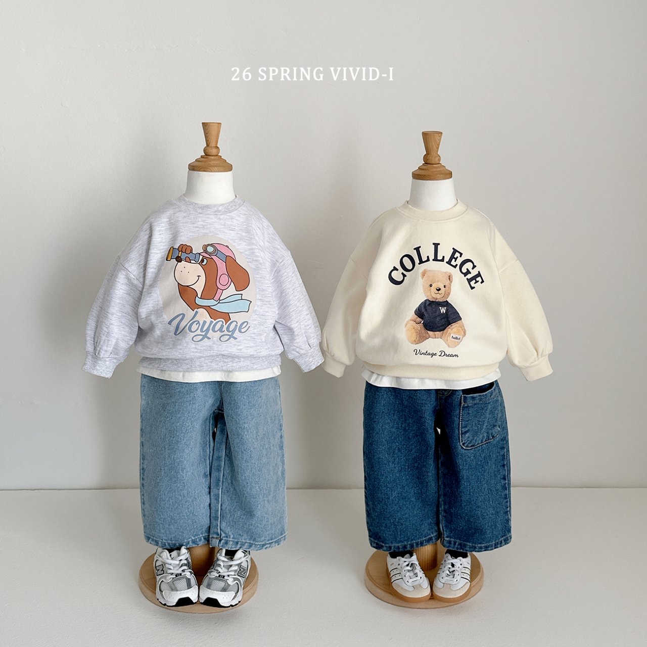 🌸預訂 韓國直送🌸🇰🇷VIVIDI兩色口袋寬鬆闊腳牛仔褲