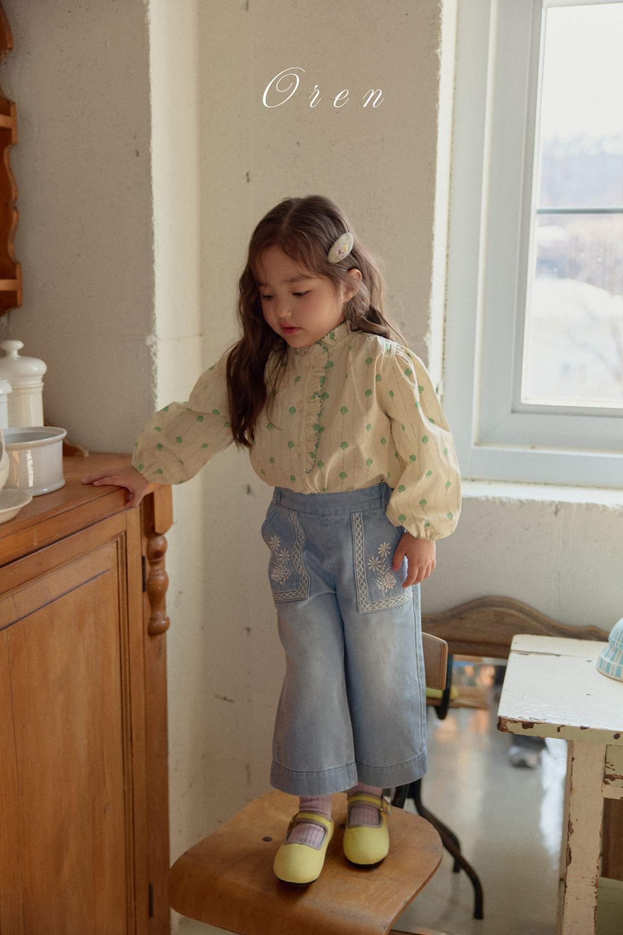 花花 Top / 花花牛仔褲