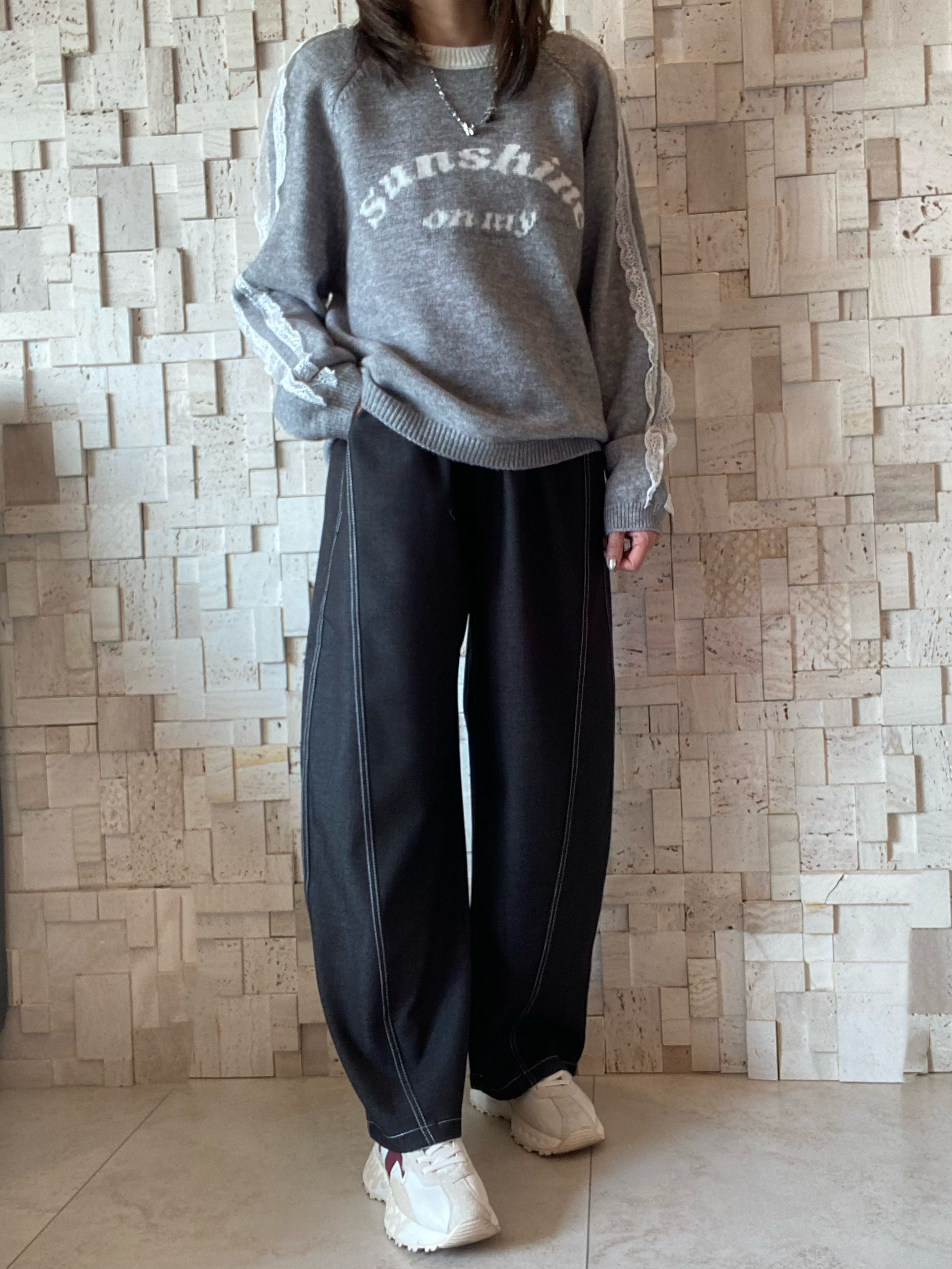 #2065 喱士邊針織Top