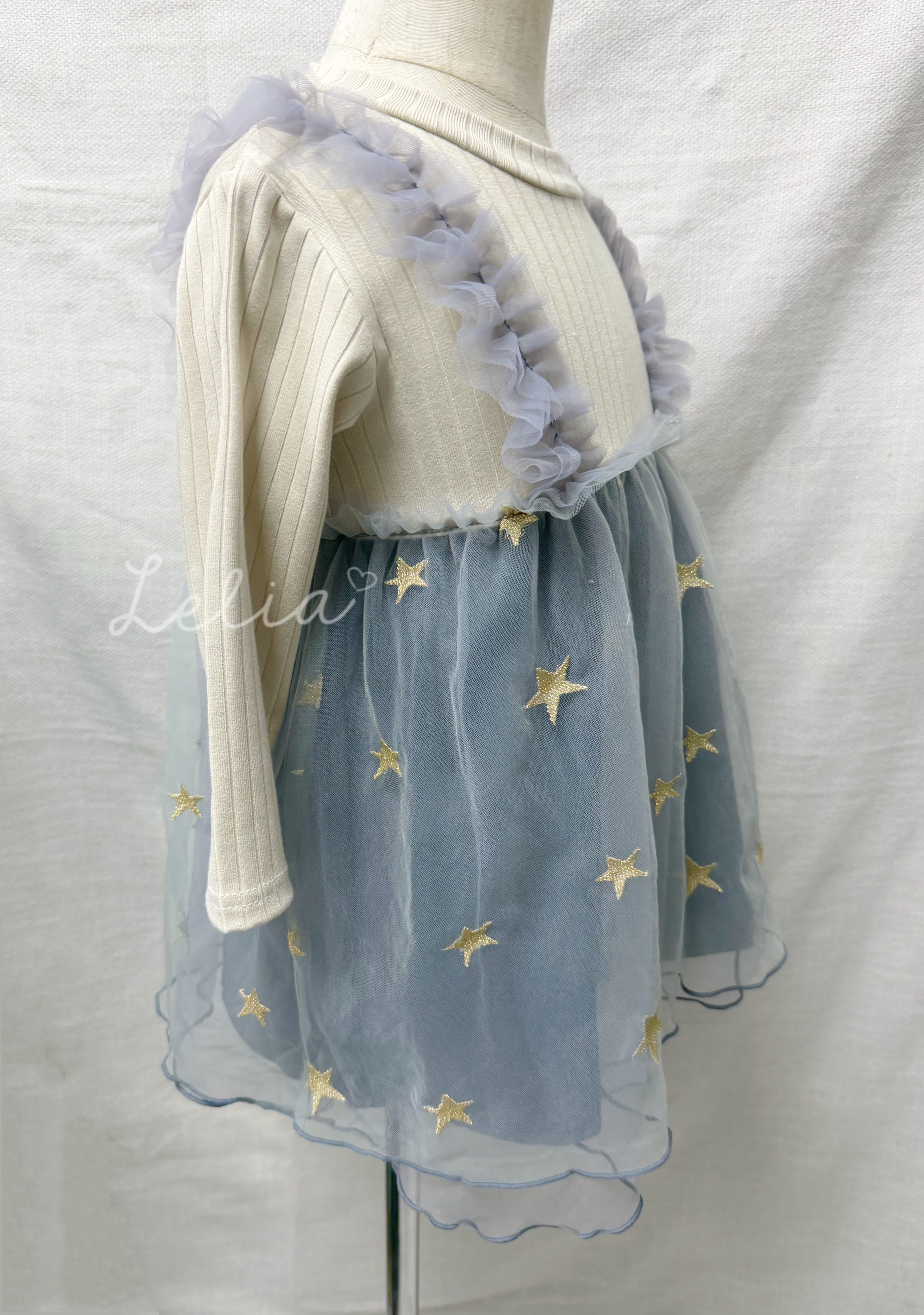 ▫️現貨▫️日本星星假兩件下紗裙衫