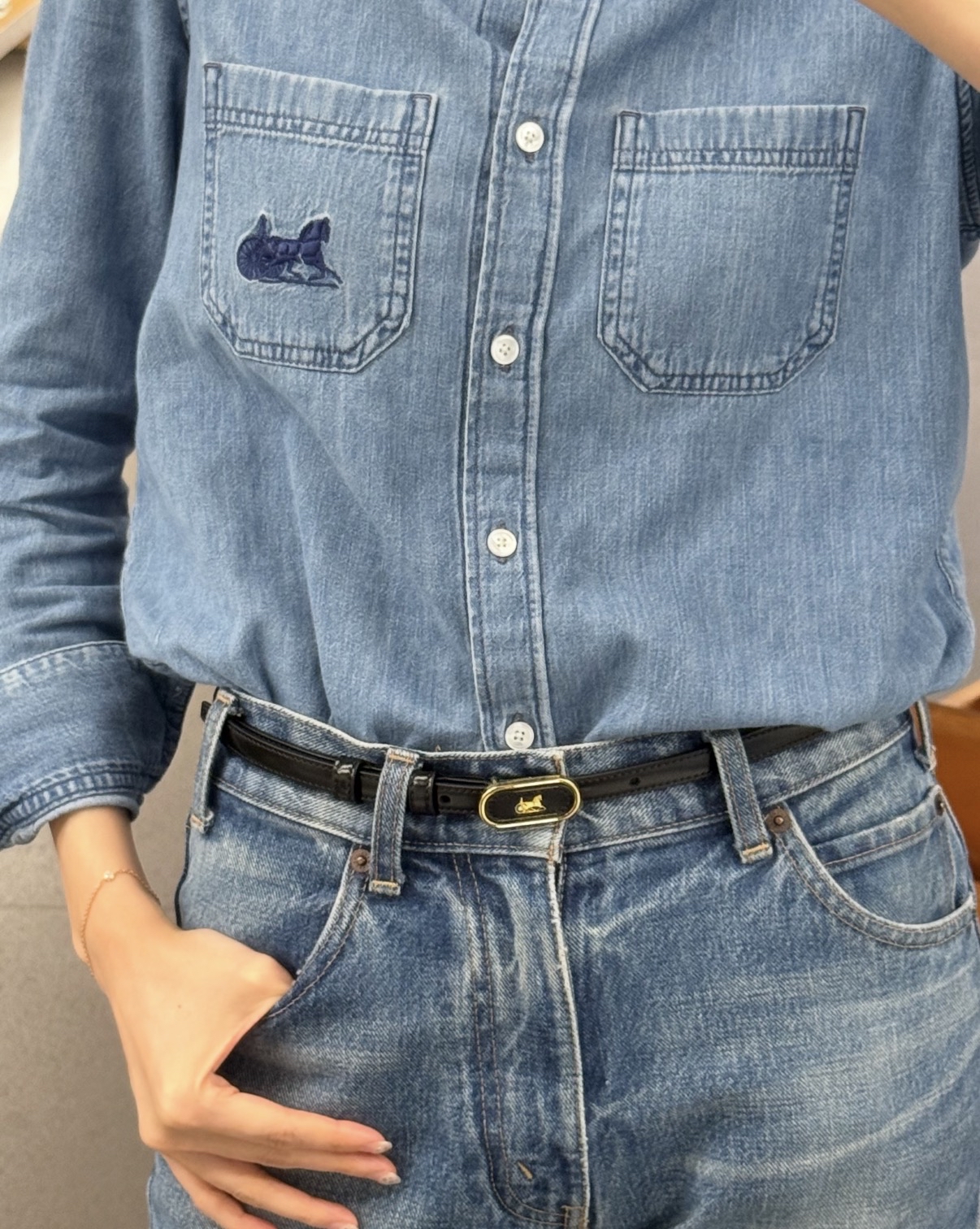 限時優惠💖新款🆕訂貨🍒Celine 1.3cm CHARIOT belt  小馬車更低調 Size 75 80 85 90
