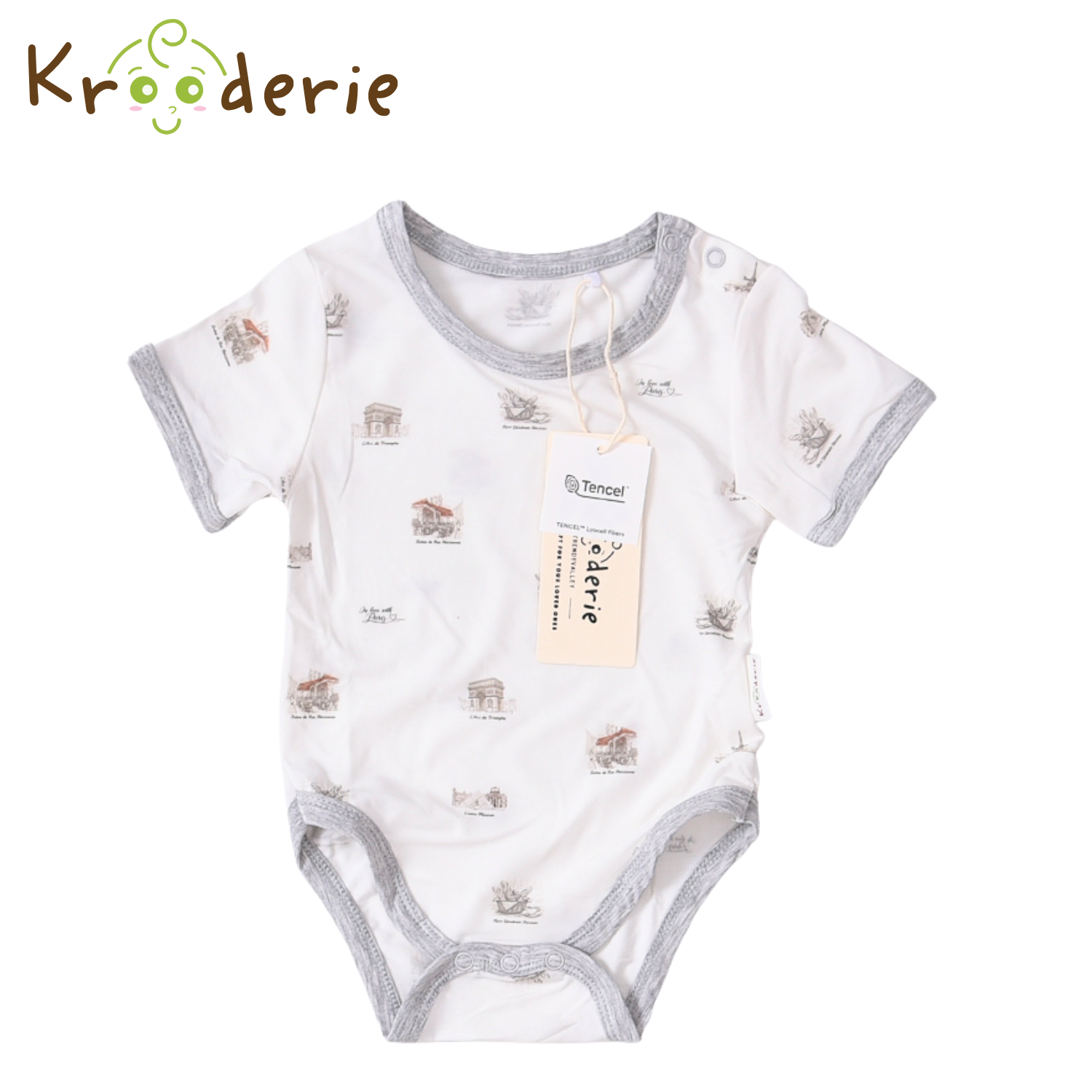 Krooderie TENCEL Short Sleeve Baby Romper