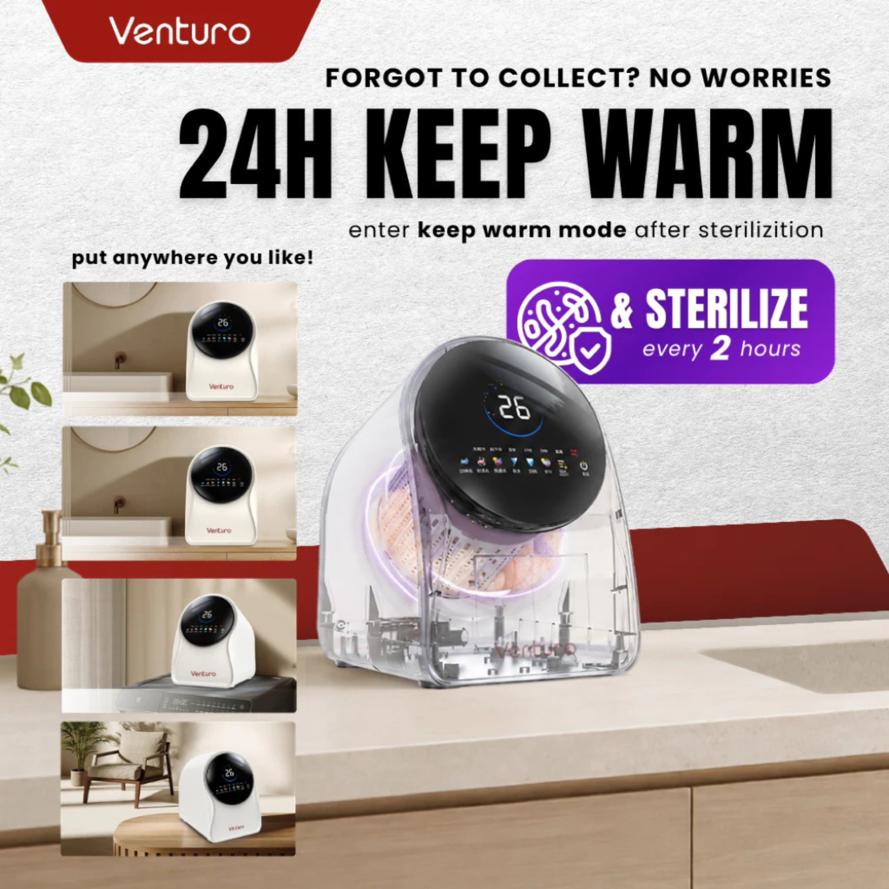 Model: VTR-03-Drum Underwear Washing Machine (Wash, Dry and UV sterilization)