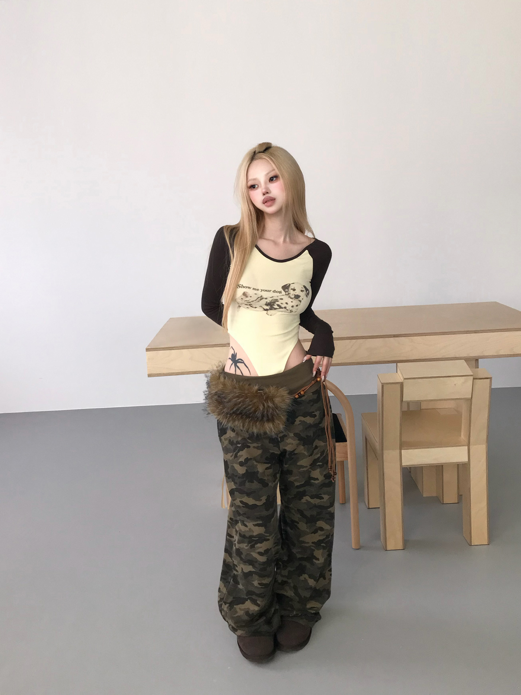 Graphic Raglan Bodysuit