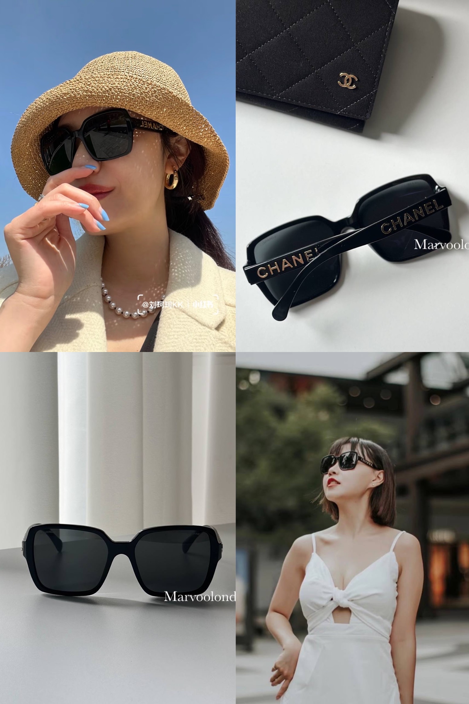 現貨✨🫶🏻熱賣款🪩Chanel 淡金logo 太陽眼鏡  超好襯既一款