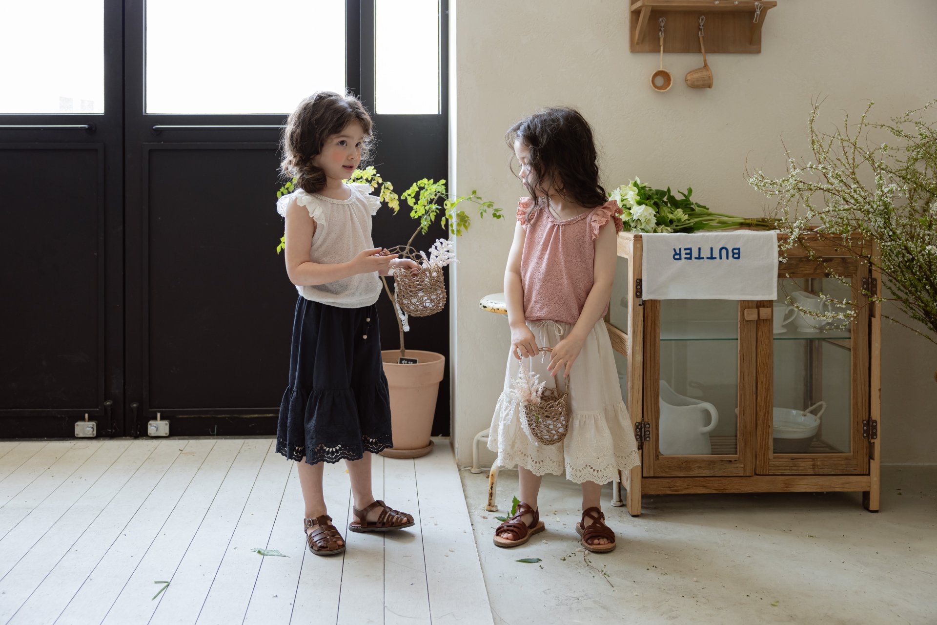 Flo | Lace 7分pants(Ivory 120(105-115)