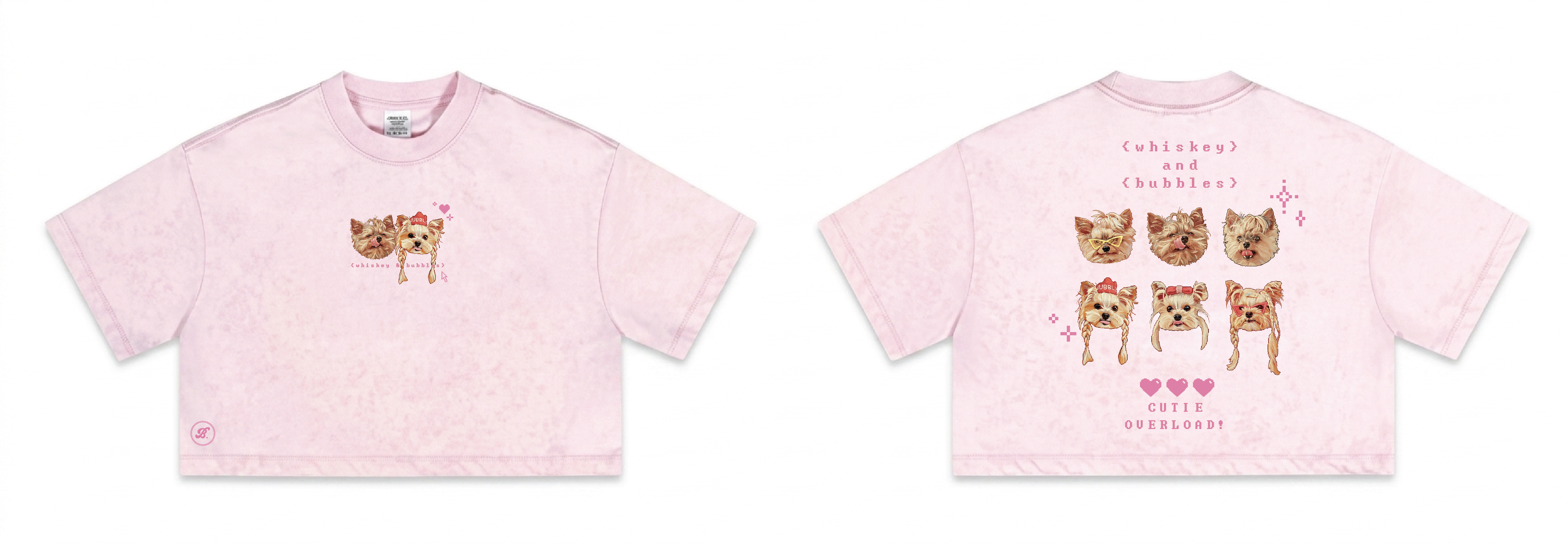 【寵物客製】女裝Crop Tee
