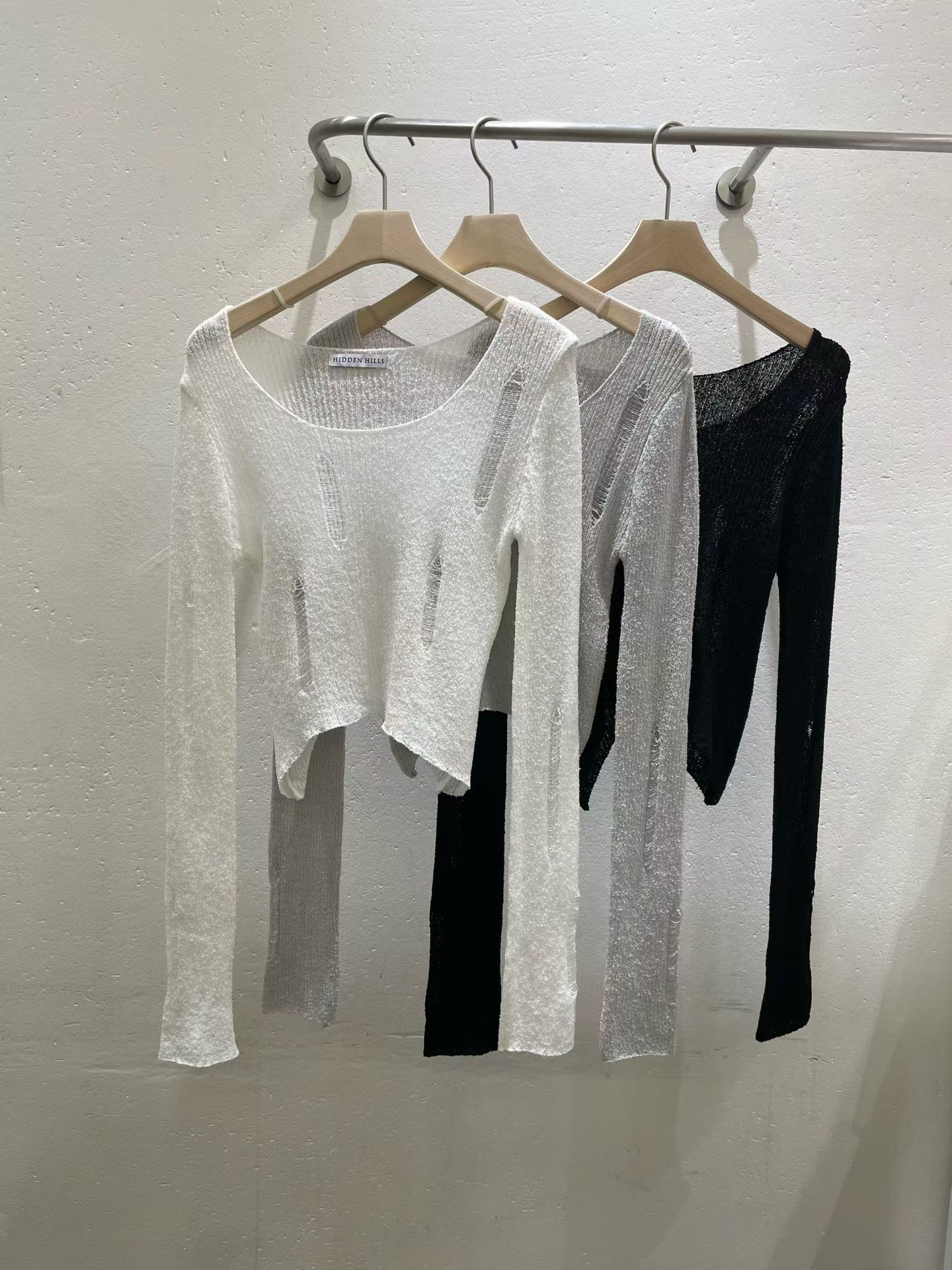 韓國造爛設計感透透top