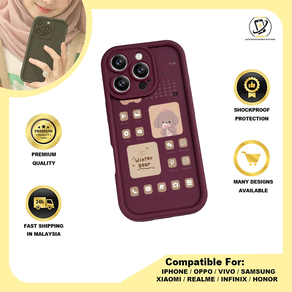 TPU DESIGN CASE PHONE FOR HONOR - DESIGN BEAR B