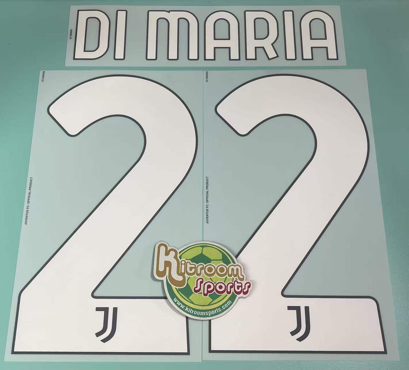 2023-24 Juventus 3rd Nameset #22 DI MARIA