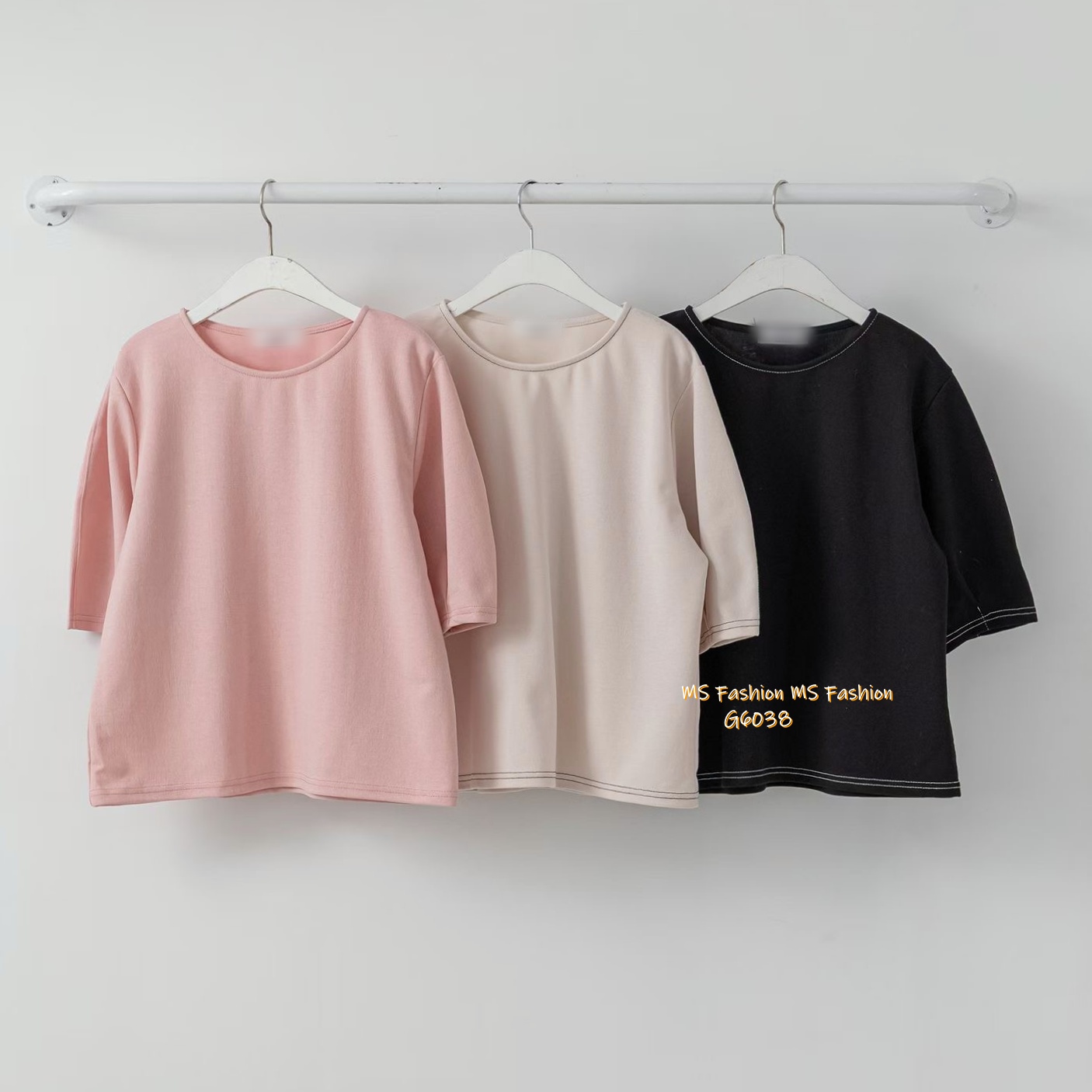 G6038 韓國🇰🇷明線泡泡袖top