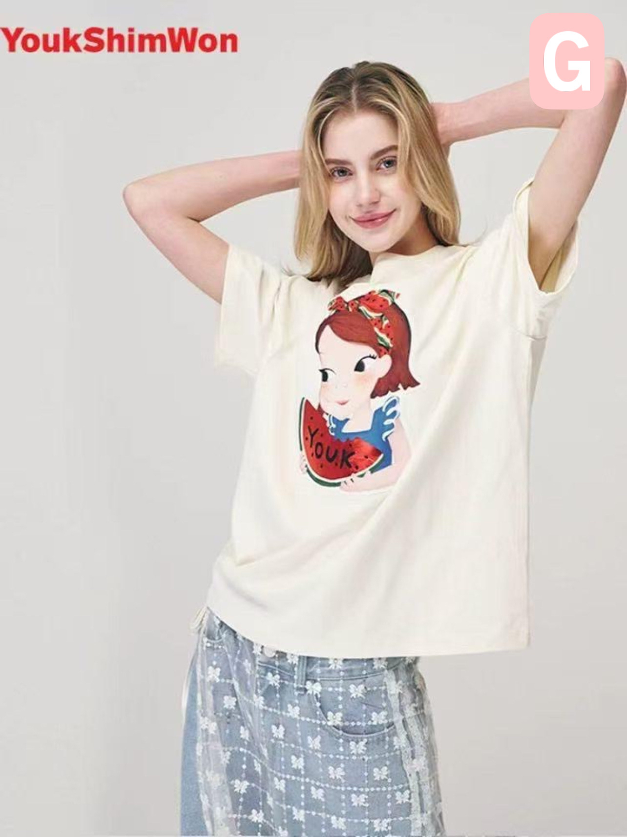 🇰🇷韓國Youkshimwon陸心媛短袖Tee