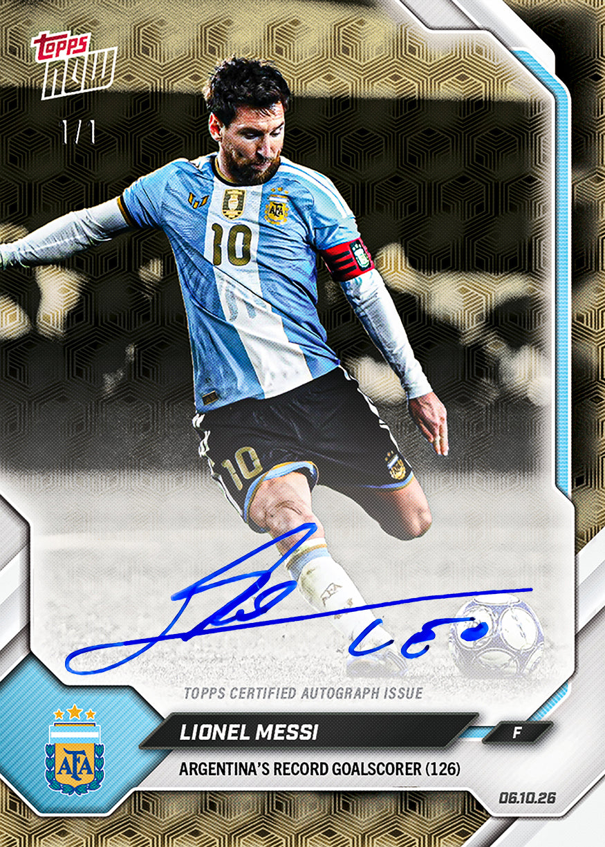 Lionel Messi - 2026 Argentina Topps NOW® Final Farewell 原封紀念包【團購】