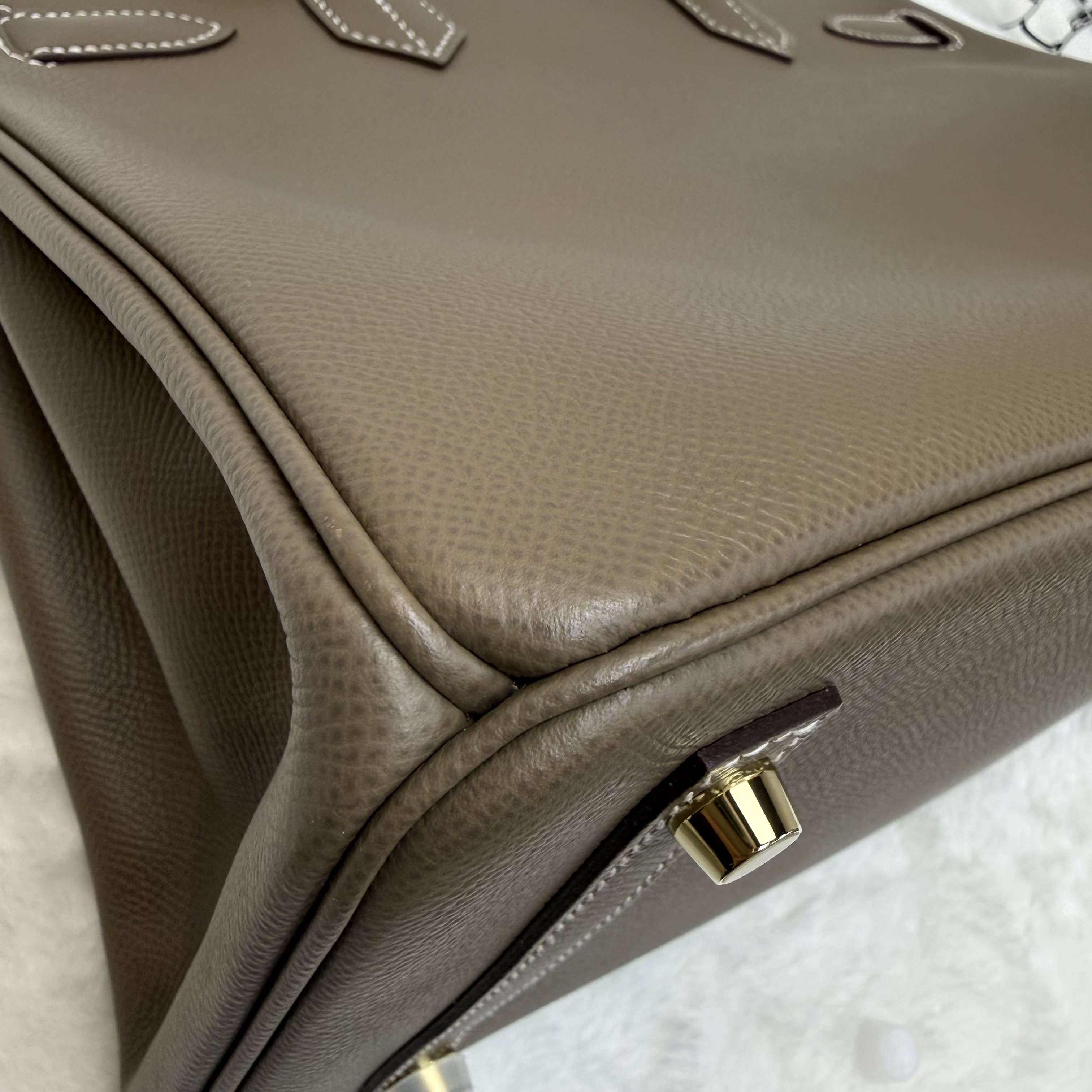 Full set Hermes Birkin 30 大象灰 金扣 Y刻 閒置新