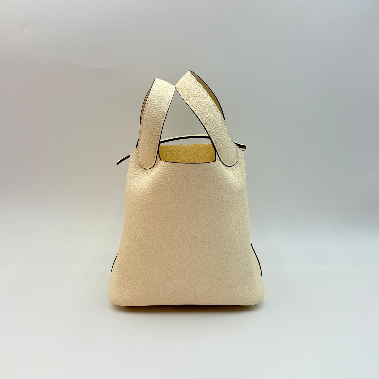 Hermes Picotin18 Nata奶油白