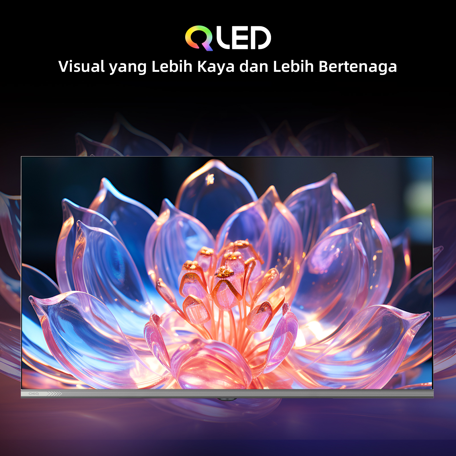 [2 Years General Warranty] CHiQ 40 Inch QLED Google TV Metal Frameless Dolby Audio L40QM9