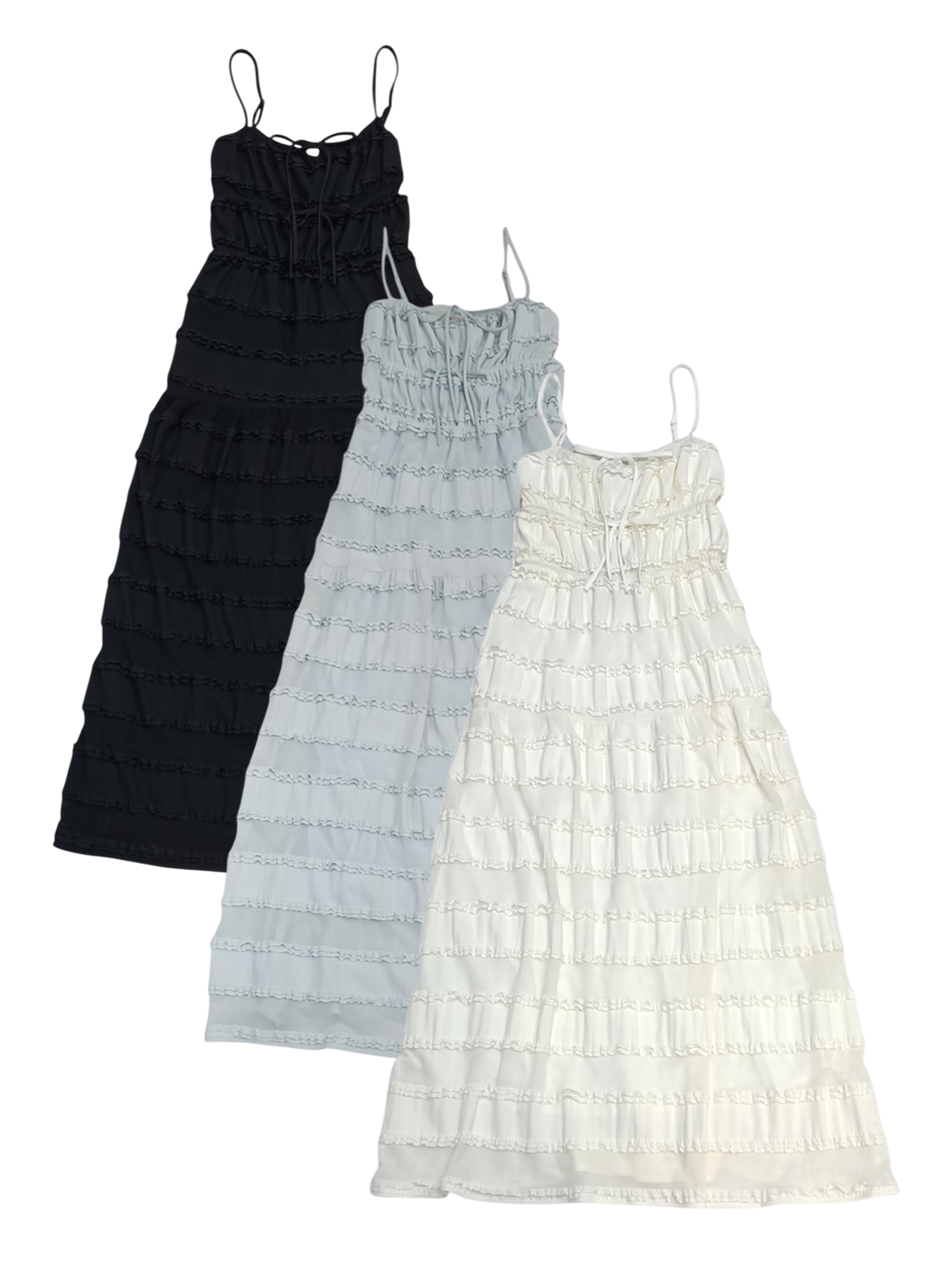 Bellea Bow Mesh Midi Dress M163