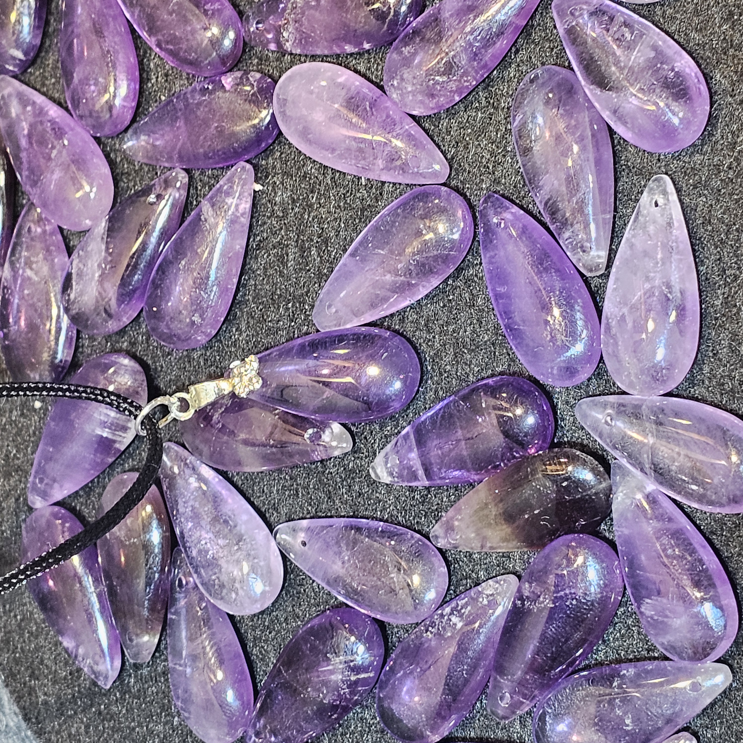 紫水晶水滴吊咀