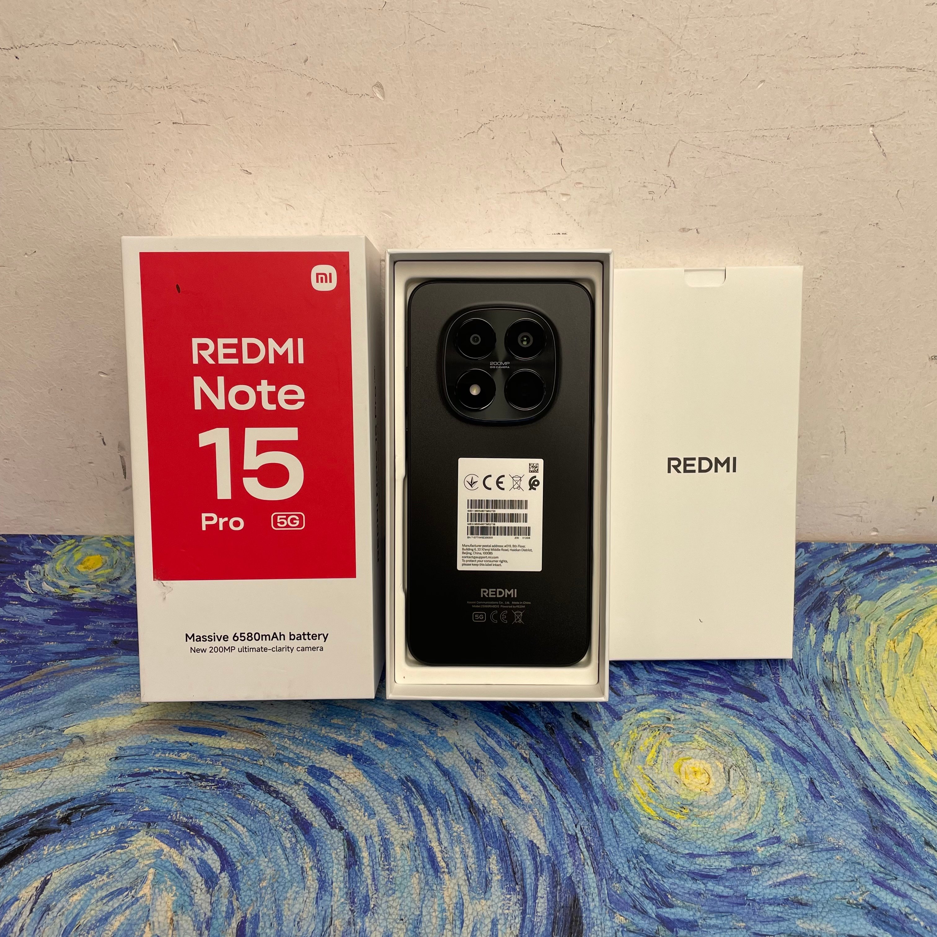 *6258 Redmi Note 15 Pro 5G 全新機 12+512GB 黑色 black