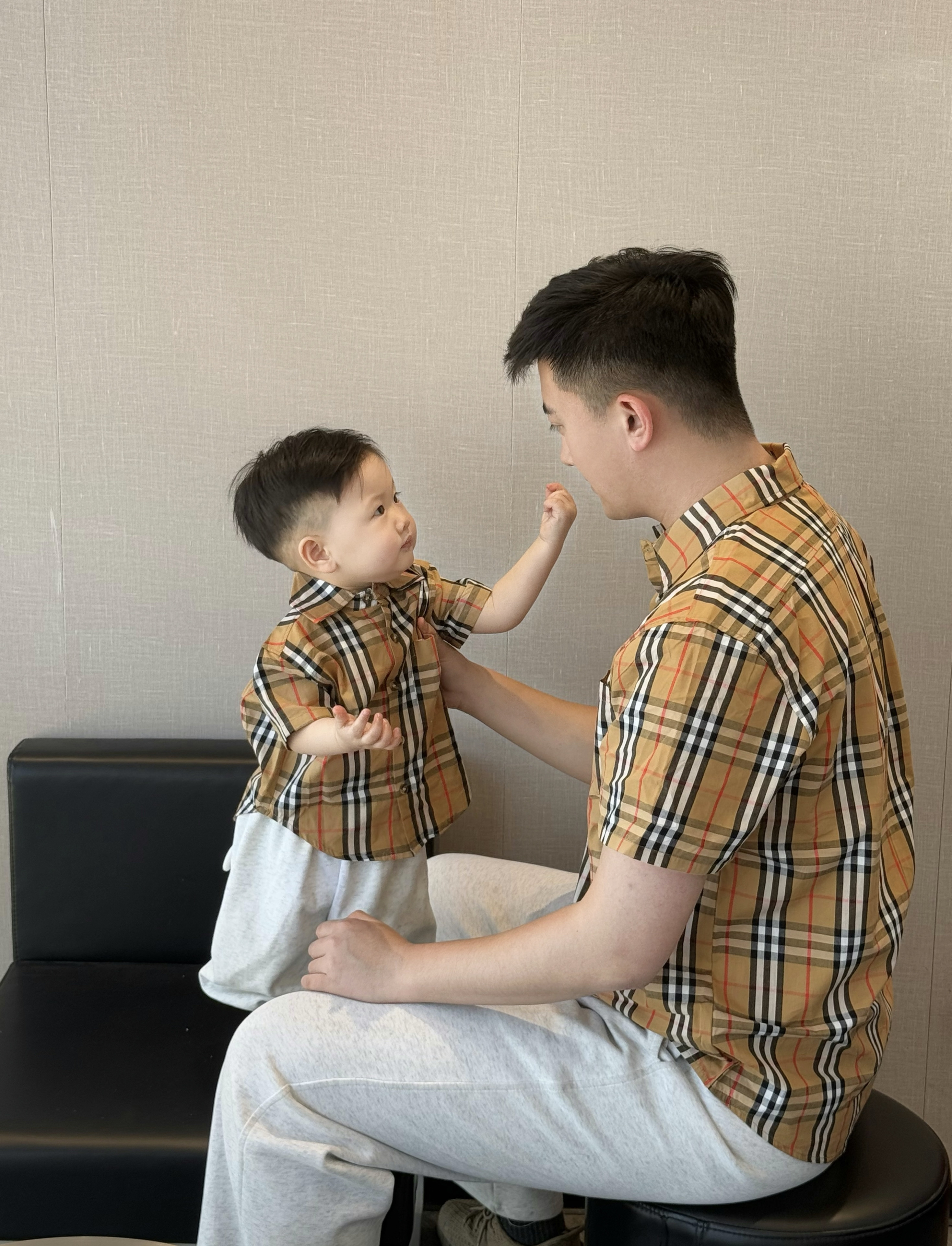 0598 親子款❤️超高質格仔襯衫