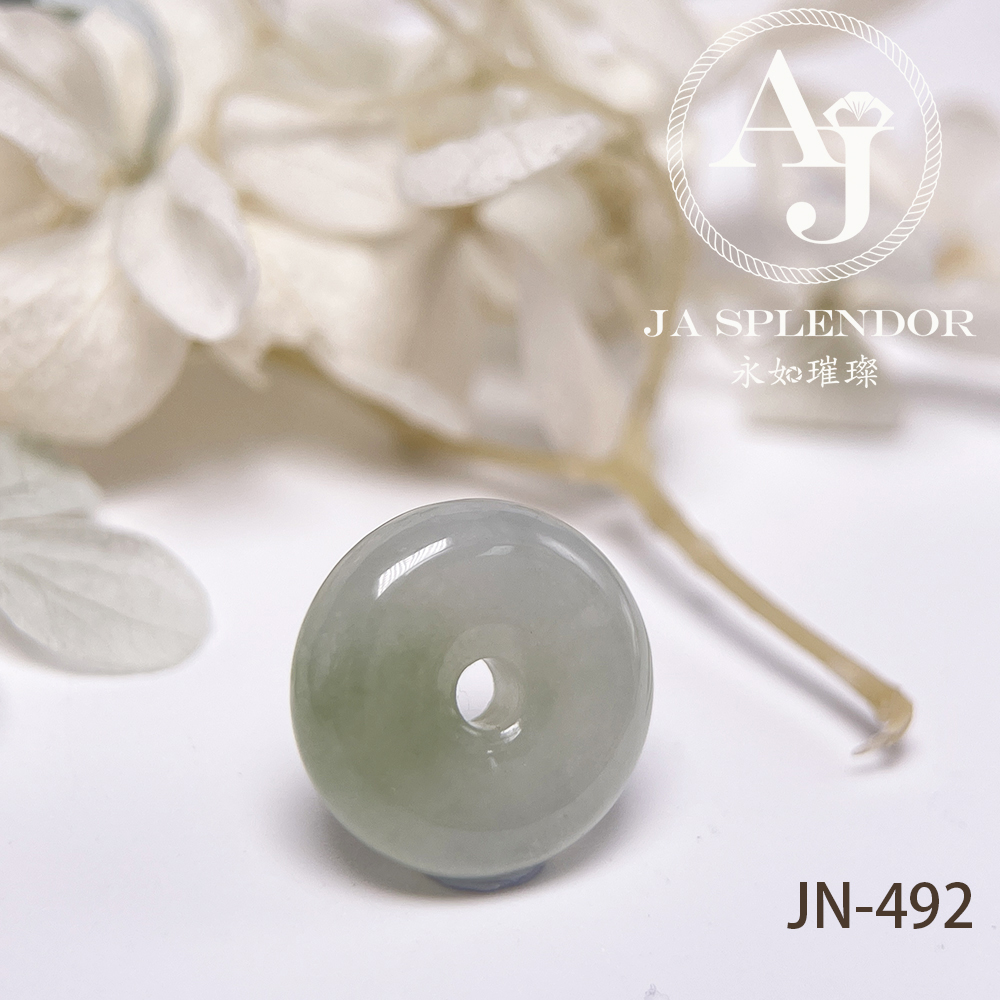 JN-478/482/492/494 天然翡翠A玉 冰潤秋香綠小平安扣