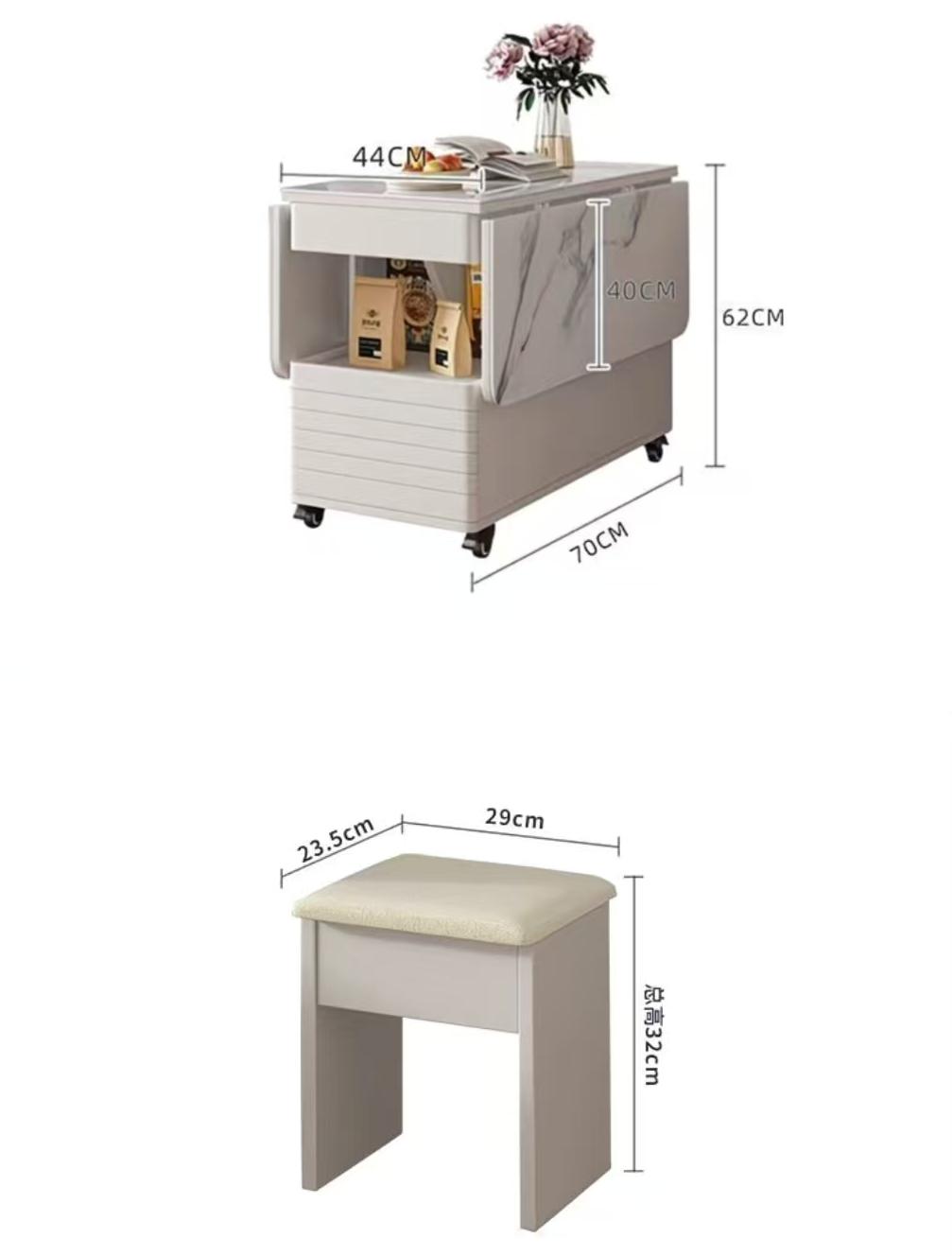 (樂家mall)移動茶几 邊幾 摺疊茶桌 邊櫃 伸縮式桌子 多功能桌 coffee table