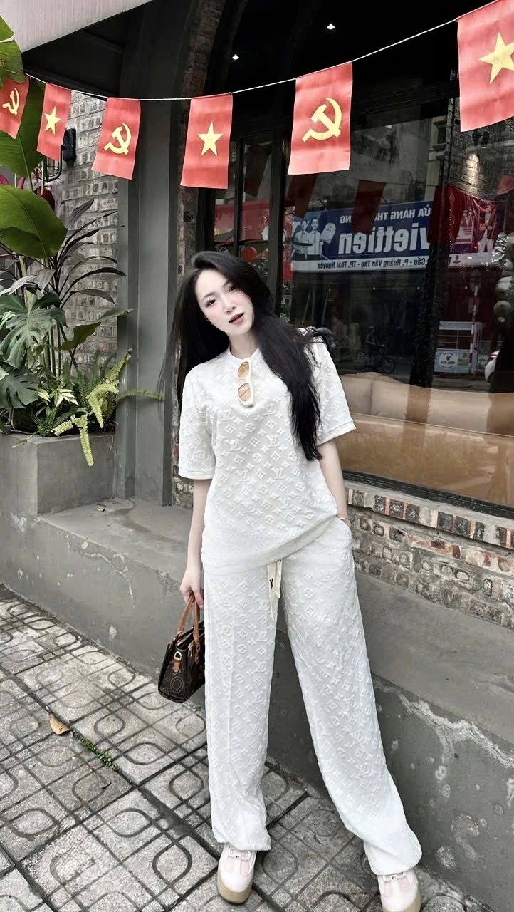 休閒印花两件套