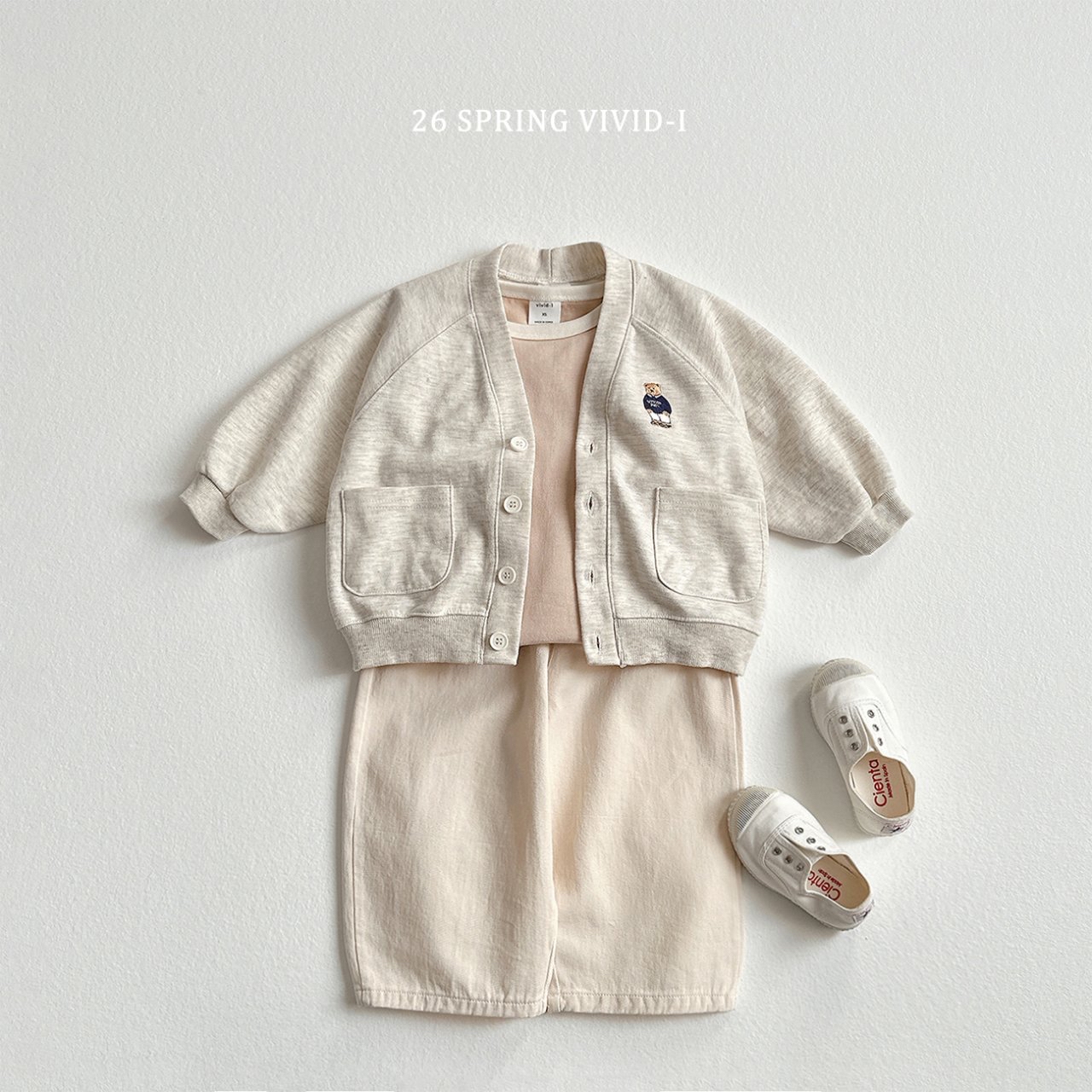 🌸預訂 韓國直送🌸🇰🇷VIVIDI三色撞色領寬鬆長袖上衣