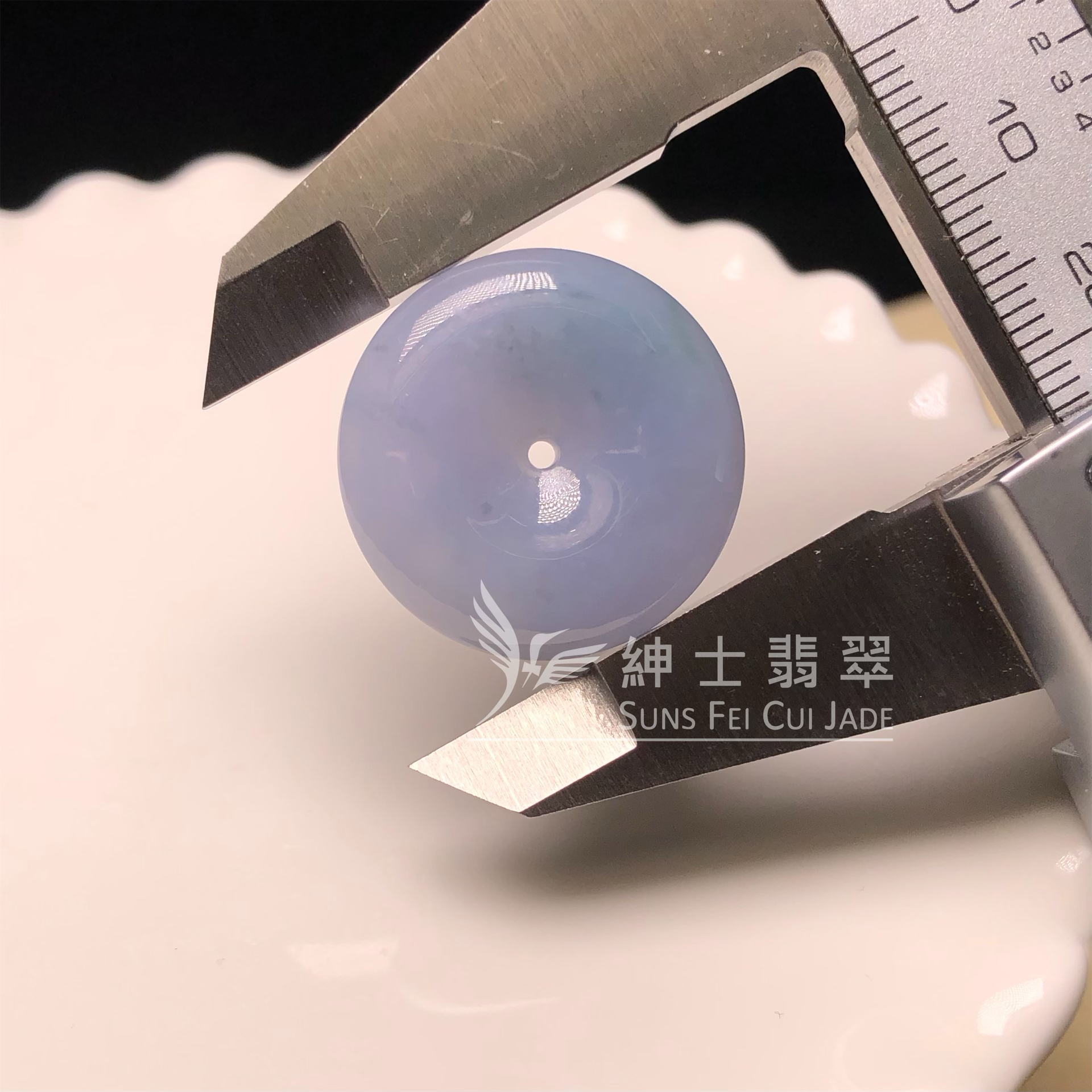 #B08494 🎁茄紫飄花平安扣 #B08494 