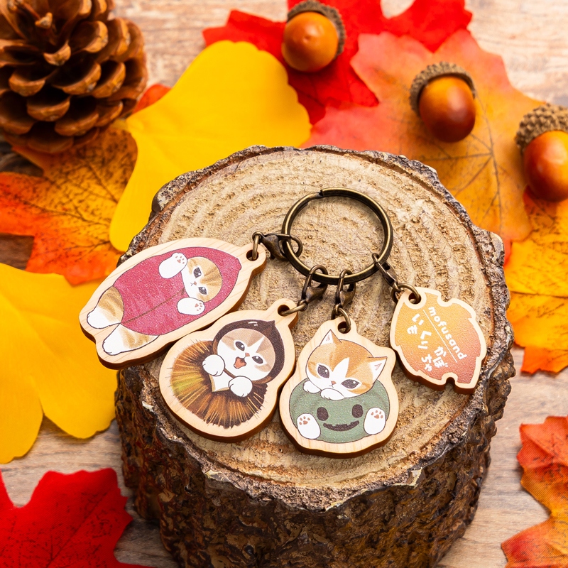 🌸 【預訂】木製Charm(秋) - Mofusand 18/9新品
